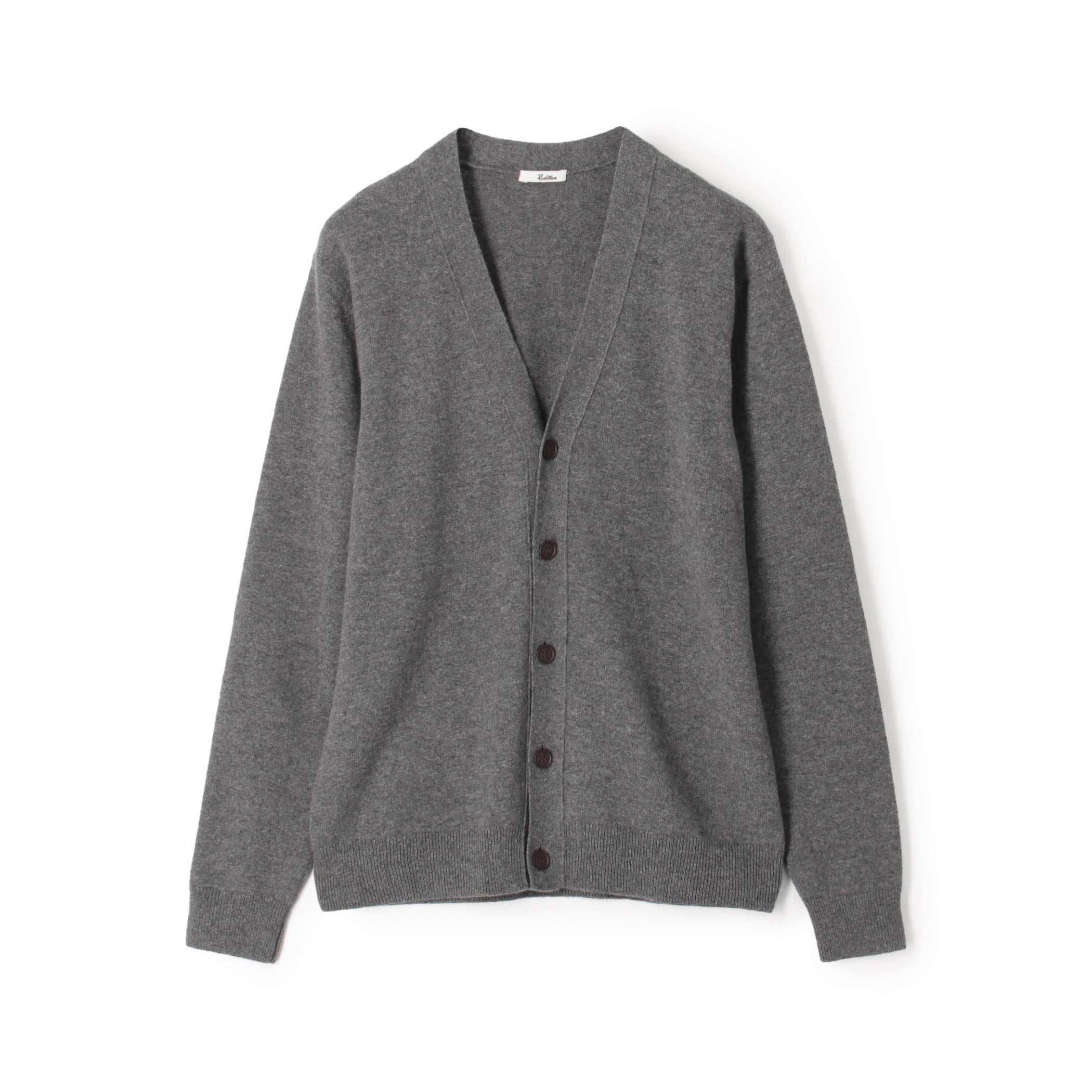 【着用2回のみ】conte ディープVネック カーディガン MD.GRAY 着用2回のみ】conte ディープVネック カーディガン MD.GRAY