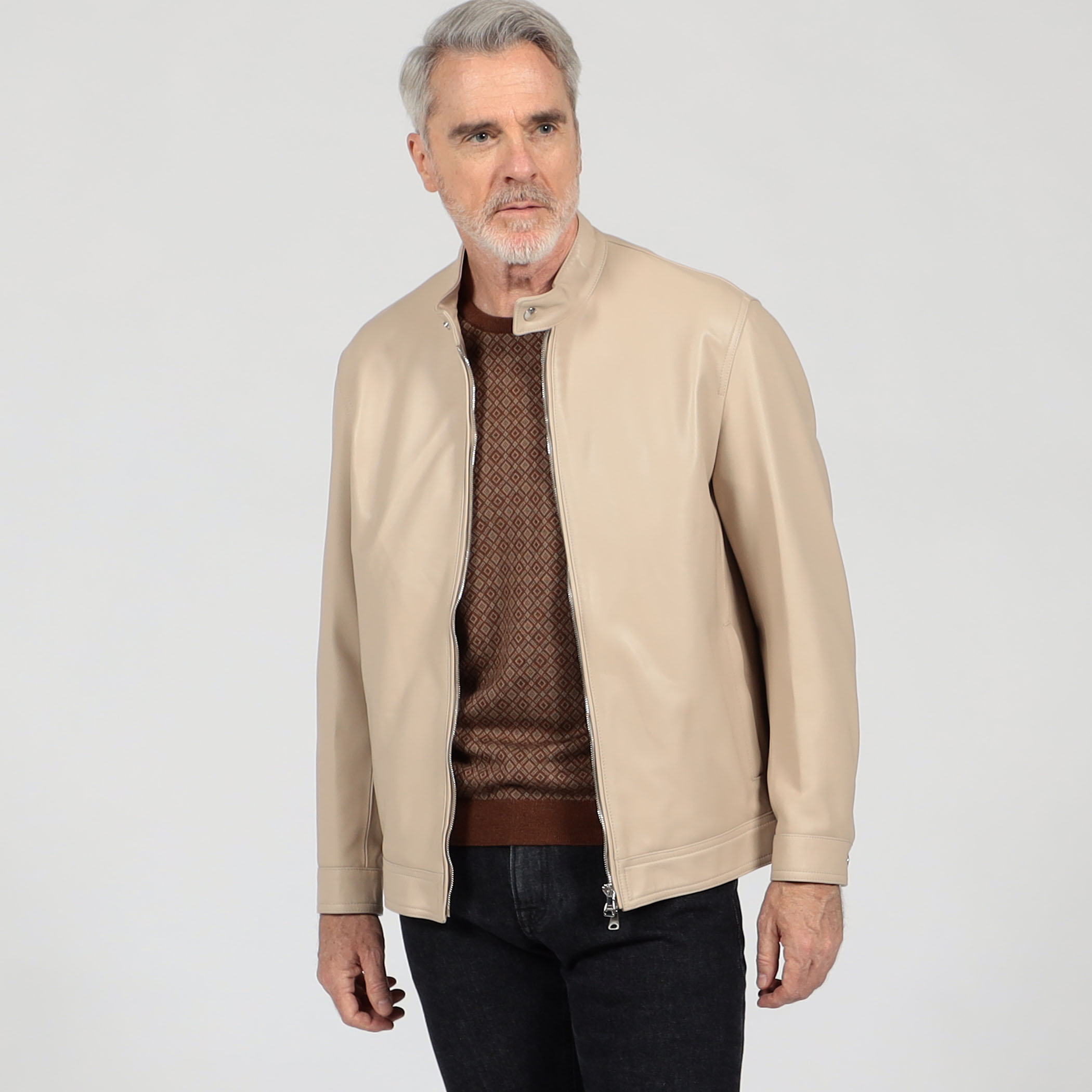 別注】 EMMETI ラムレザー シングルライダースブルゾン