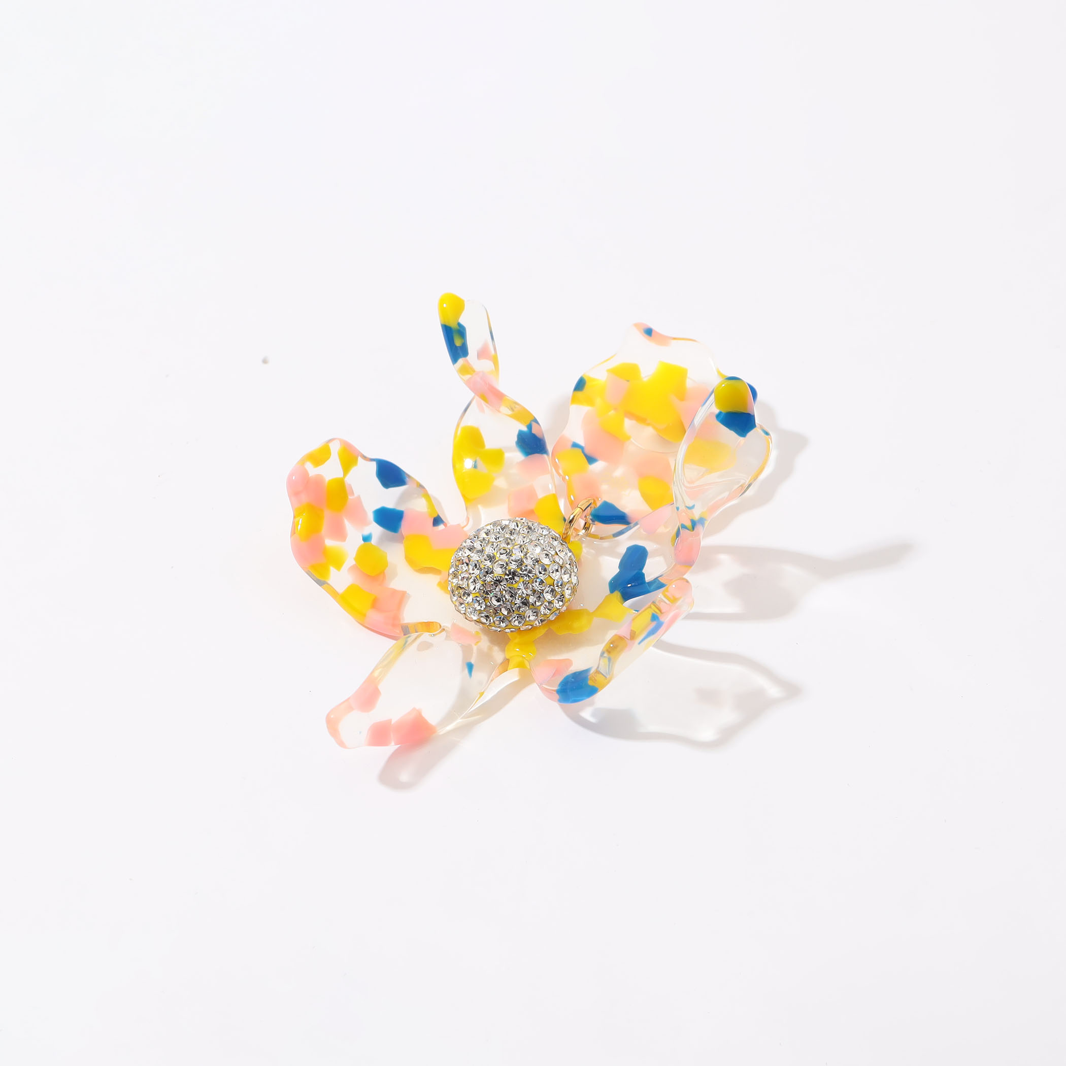 【Lele Sadoughi 】クリスタルベリーボタンピアス ブルー 夏 ゴールド&ガーネット・アクアマリン│軟骨ピアスブランド