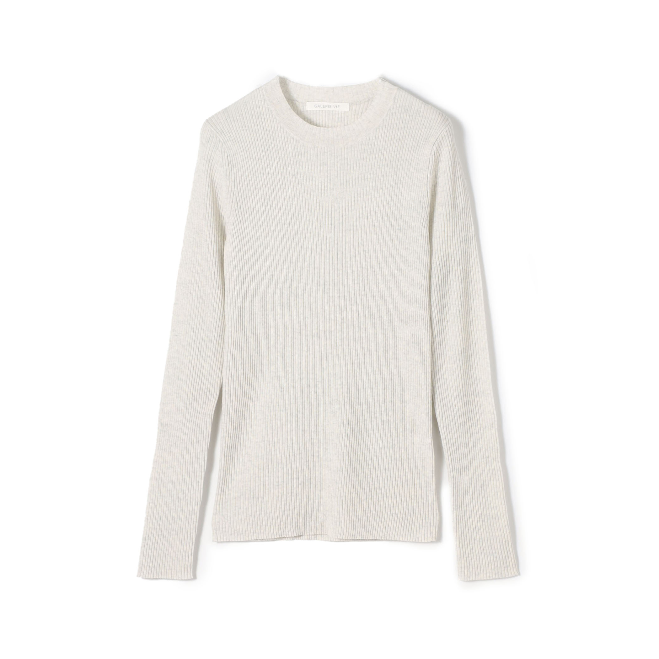 プルミエールウールリブ クルーネックプルオーバー