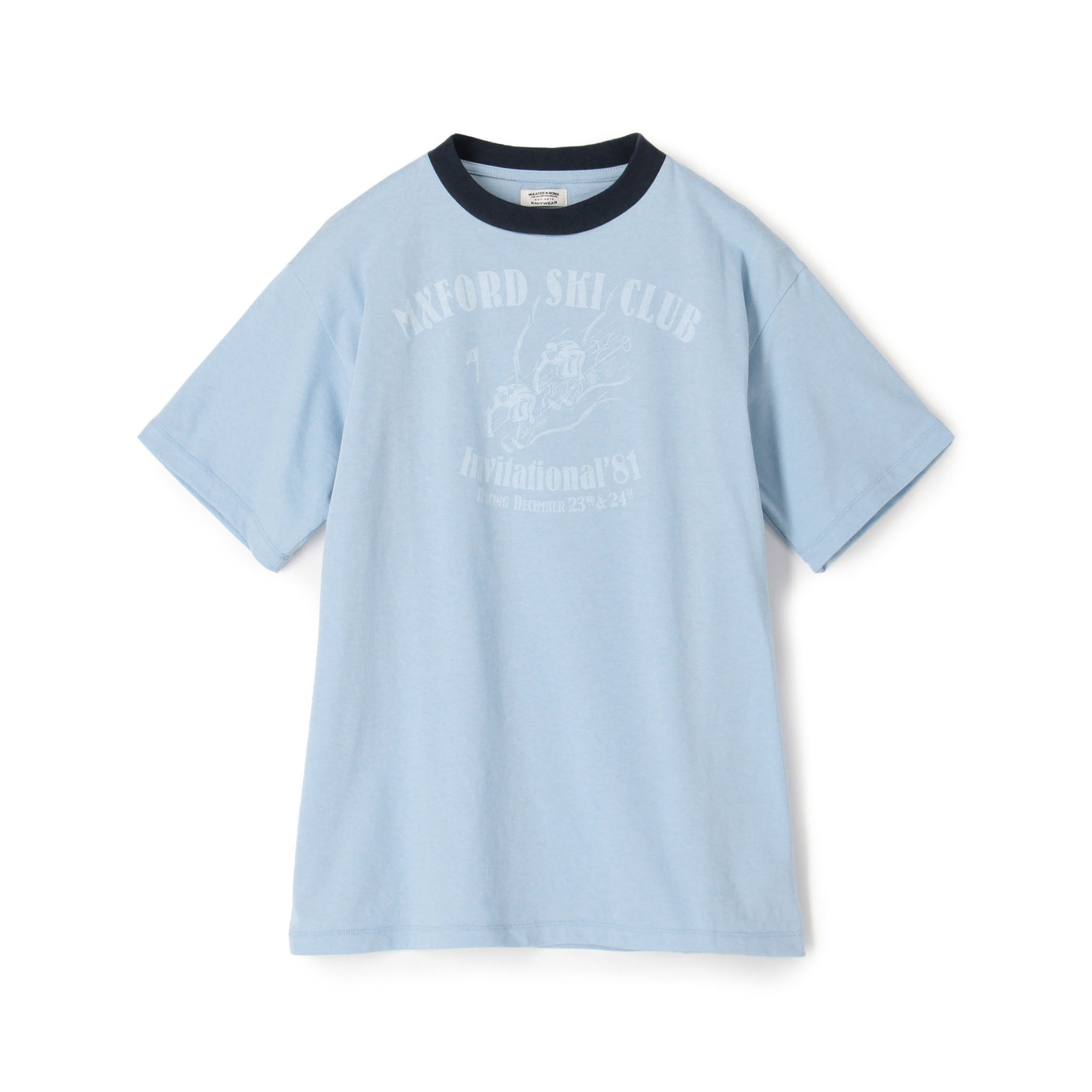 MAATEE&SONS コットンプリント ハーフスリーブTシャツ