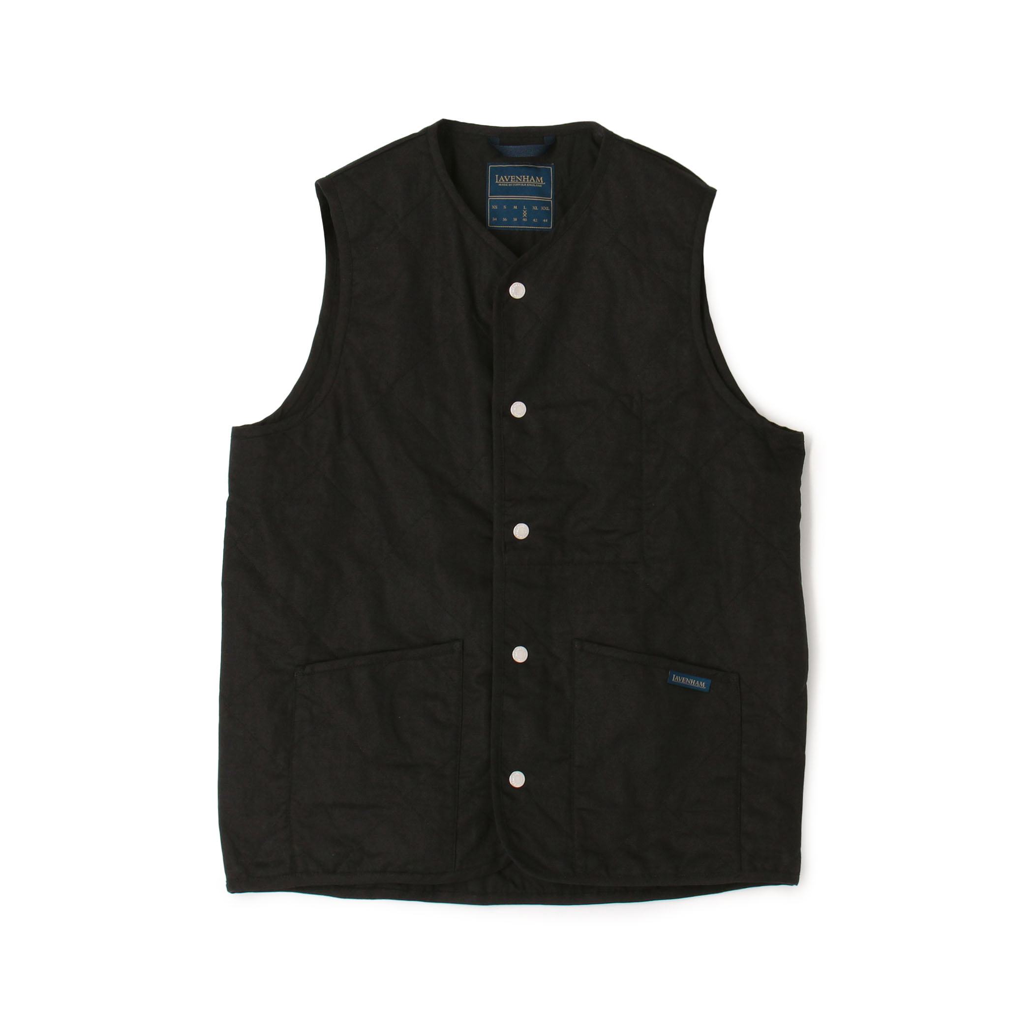 LAVENHAM UNWADDED THORNHAM リネンコットン キルティングベスト