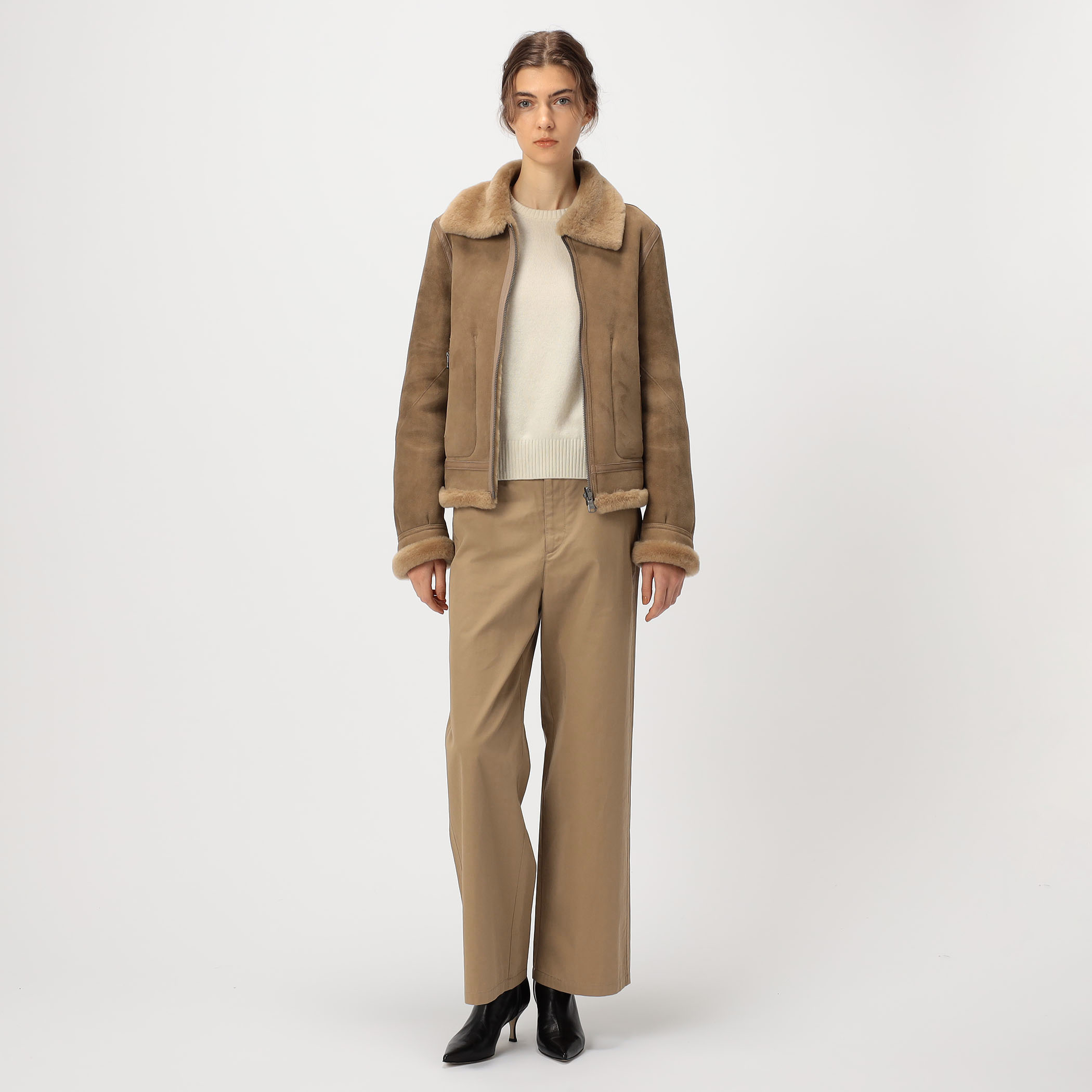 ラムレザー ムートンジャケット｜トゥモローランド 公式通販