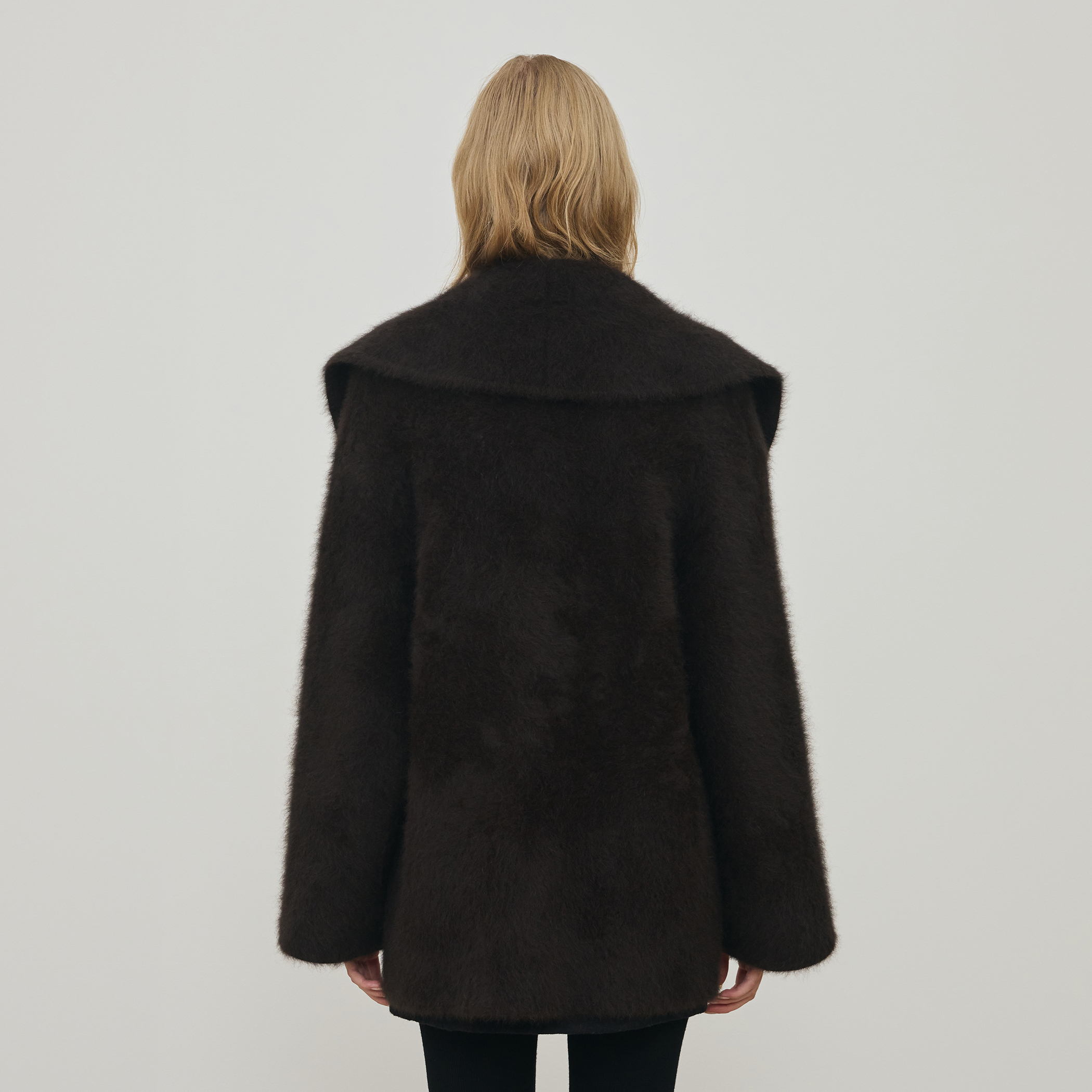 フォックスカシミヤ ショールカラーコート｜トゥモローランド 公式通販