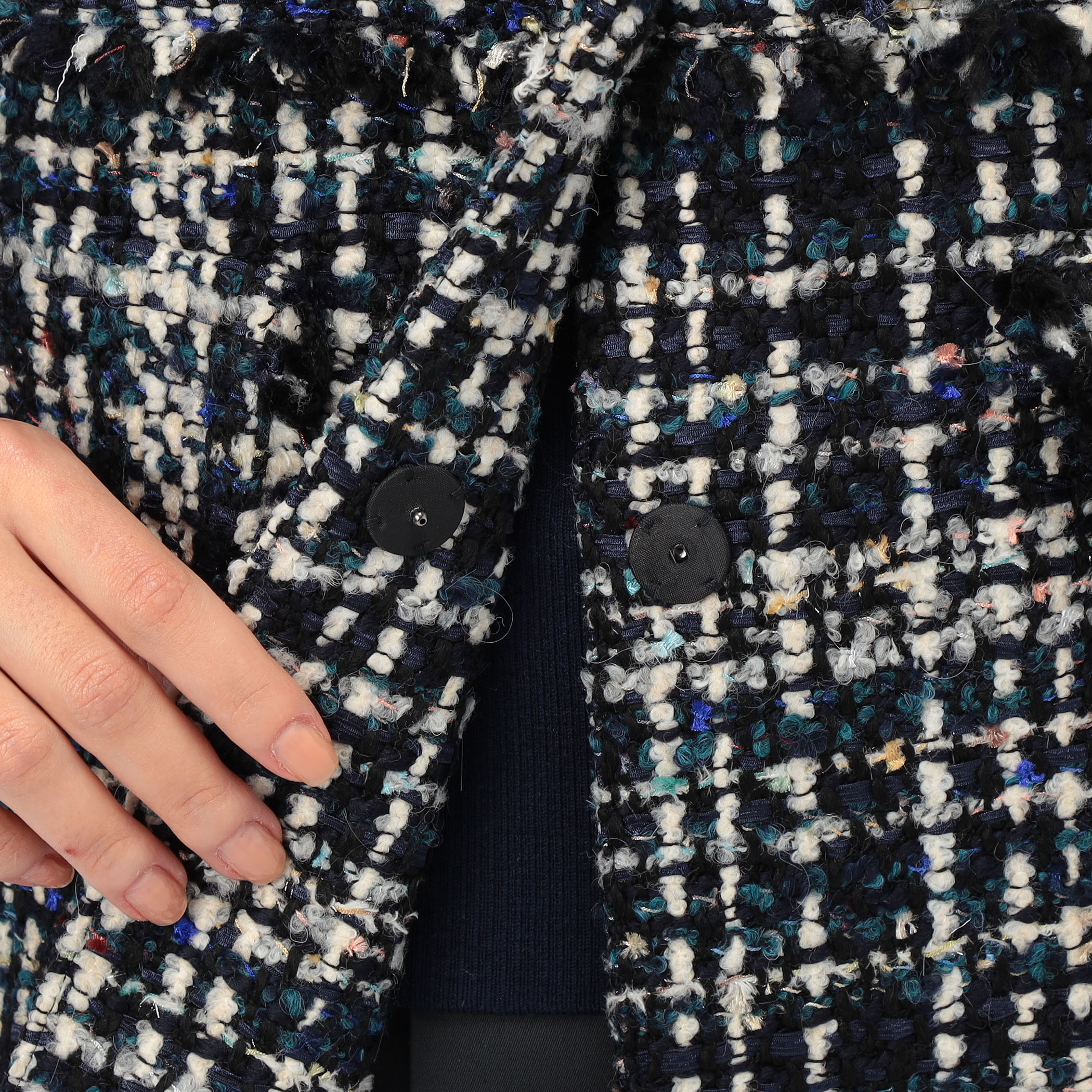 【未使用品✨】トゥモローランドコレクション ファンシーツイードステンカラーコート スチュワートファンシー ステンカラーコート｜トゥモローランド