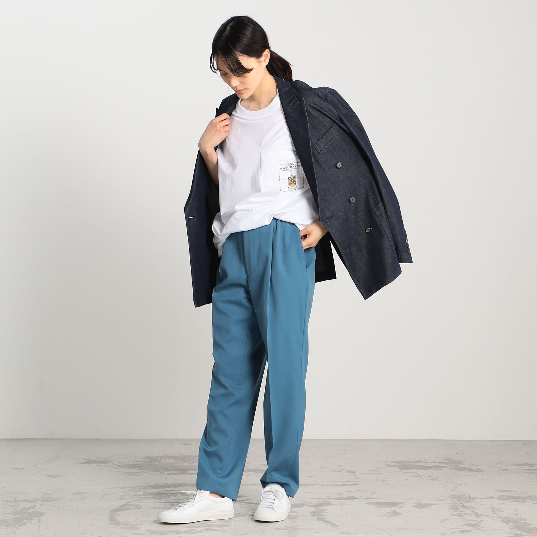 CABaN コットンデニム ダブルブレストジャケット｜トゥモローランド