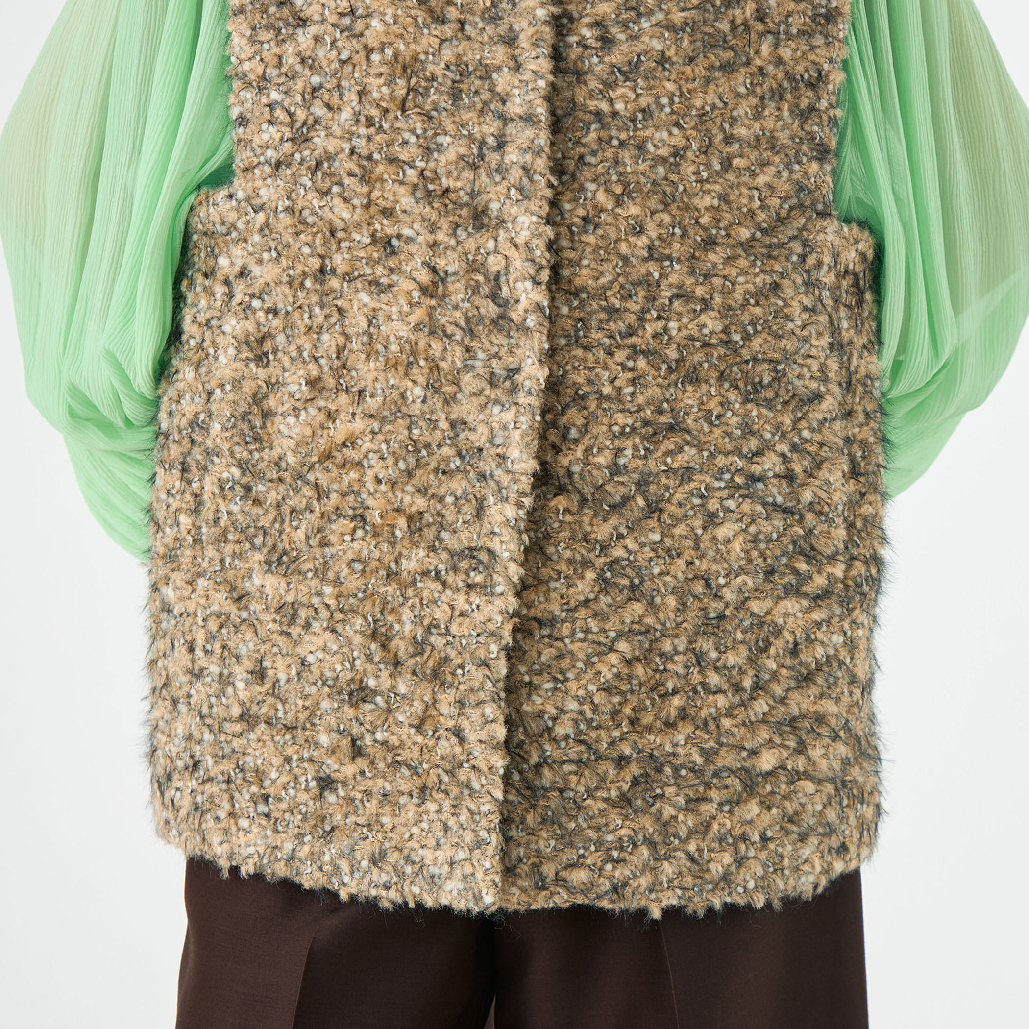 【Ballsey】コットンクルーネックジレ シャーリングジャカード クルーネックジレ（Ballsey）｜ルミネの