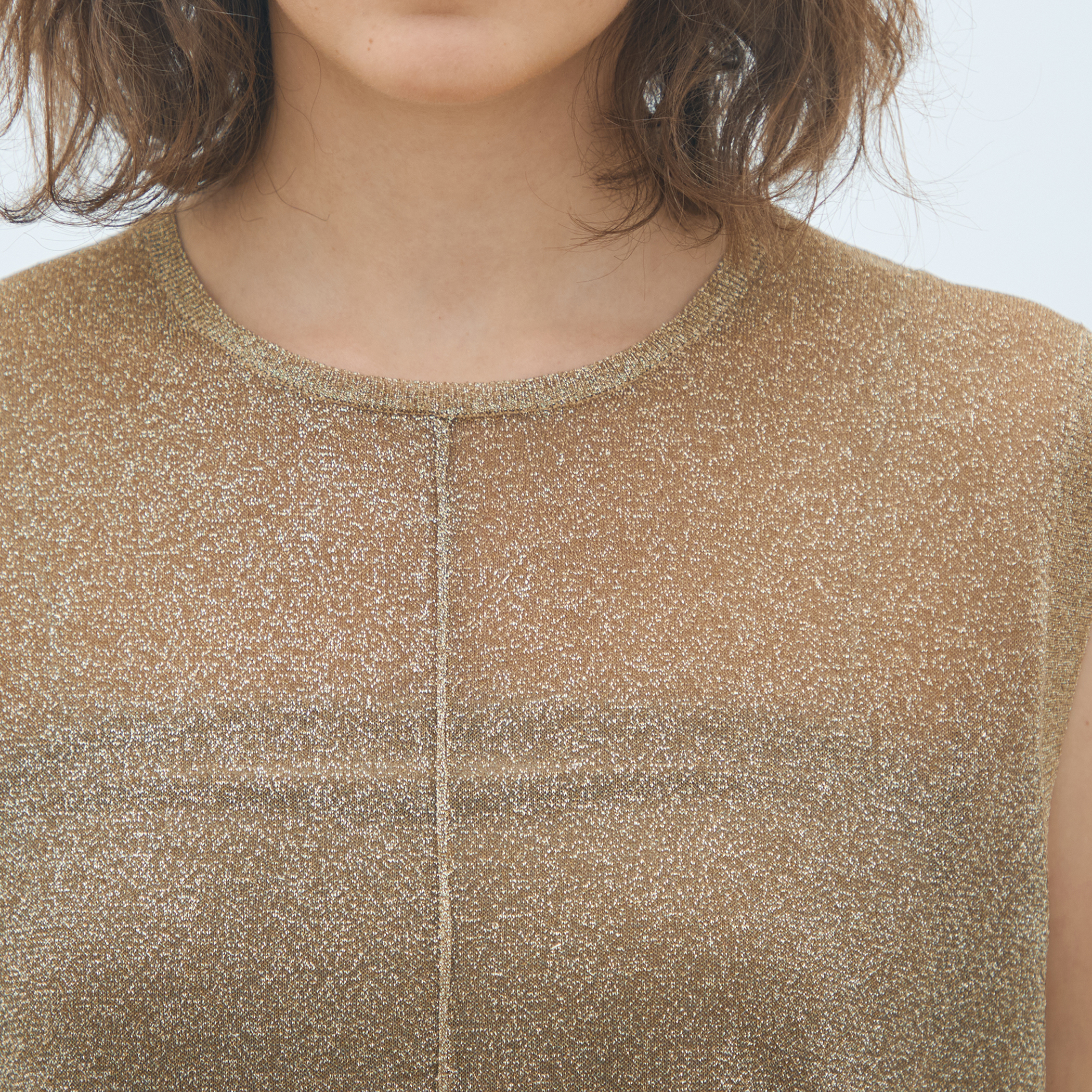 シアーラメ ノースリーブワンピース｜トゥモローランド 公式通販