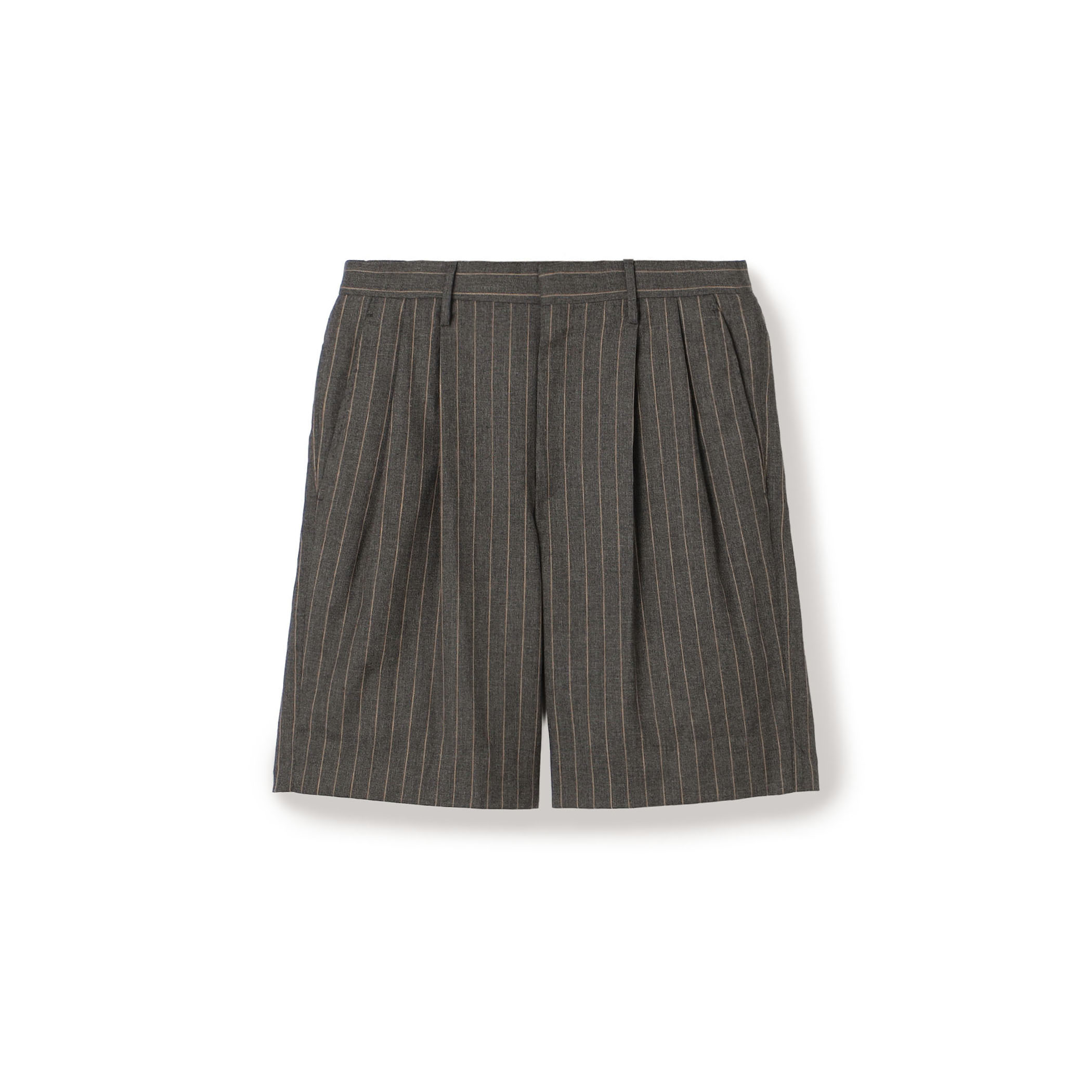 CARUSO ウール 2プリーツショーツ