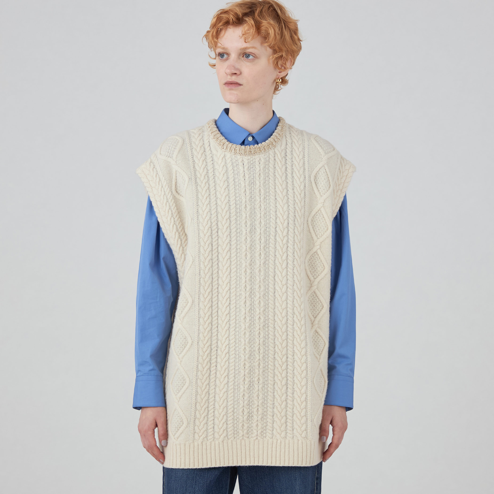 ルレックスケーブル クルーネックベスト｜トゥモローランド 公式通販