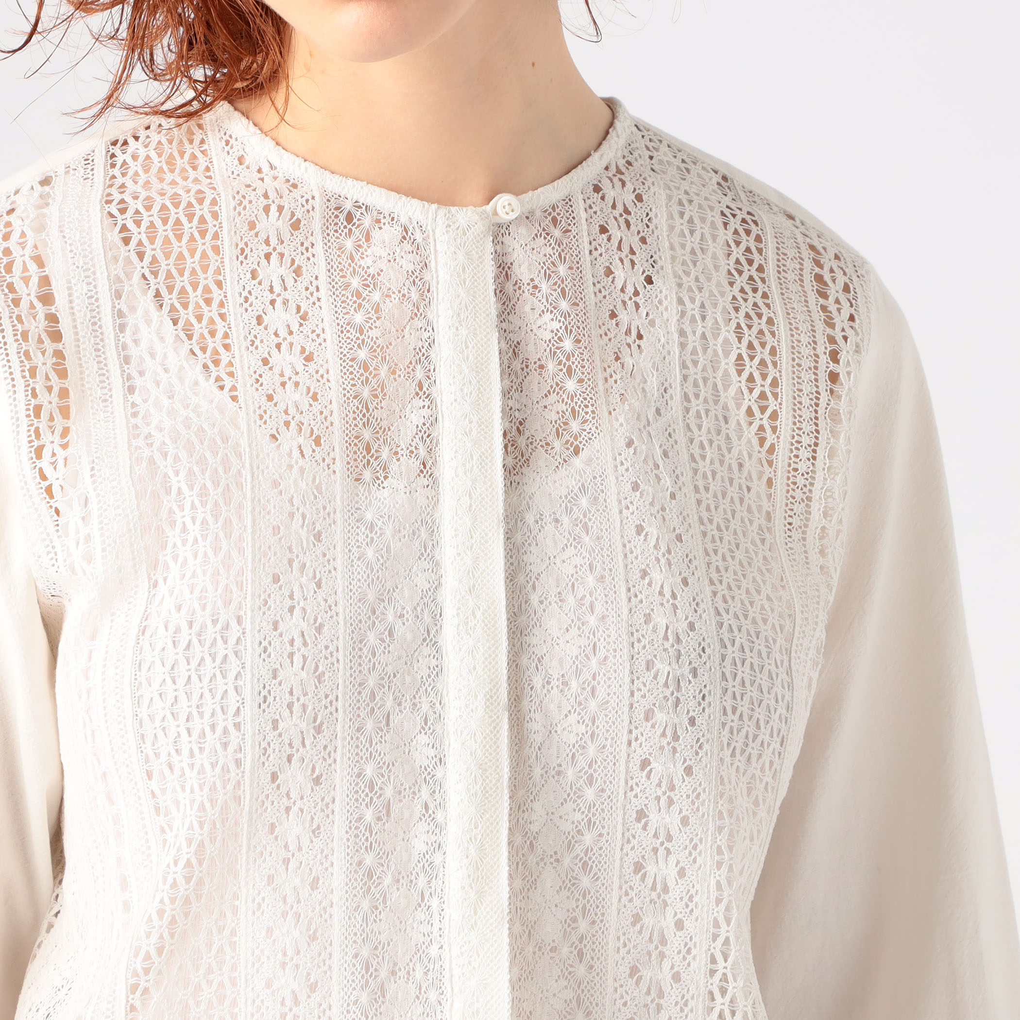 Khadi ＆ Co OPEN LACE BLOUSE-LUNA2-