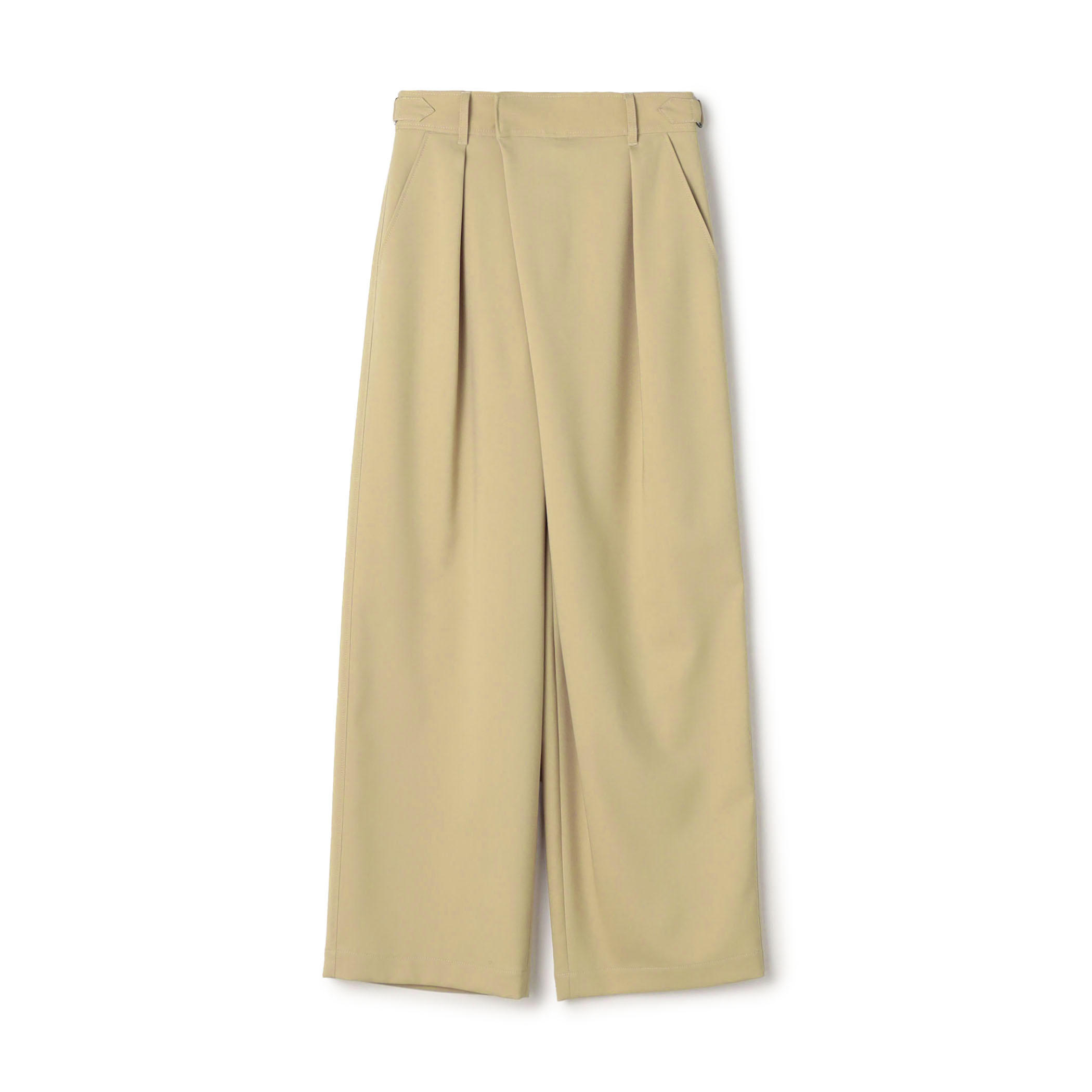 ポリエステルウールドスキン アシンメトリーパンツ