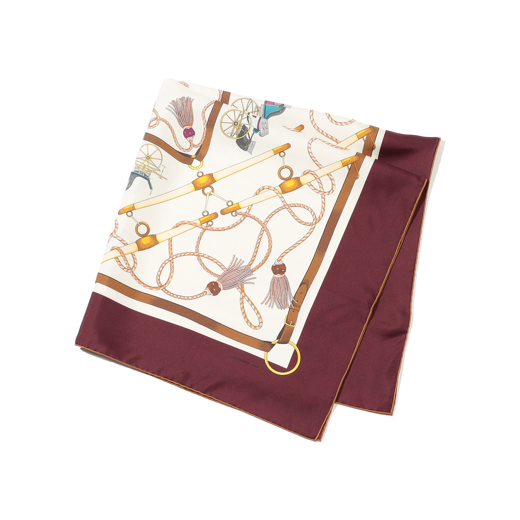 Atelier TOMORROWLAND TASSEL シルクスカーフ