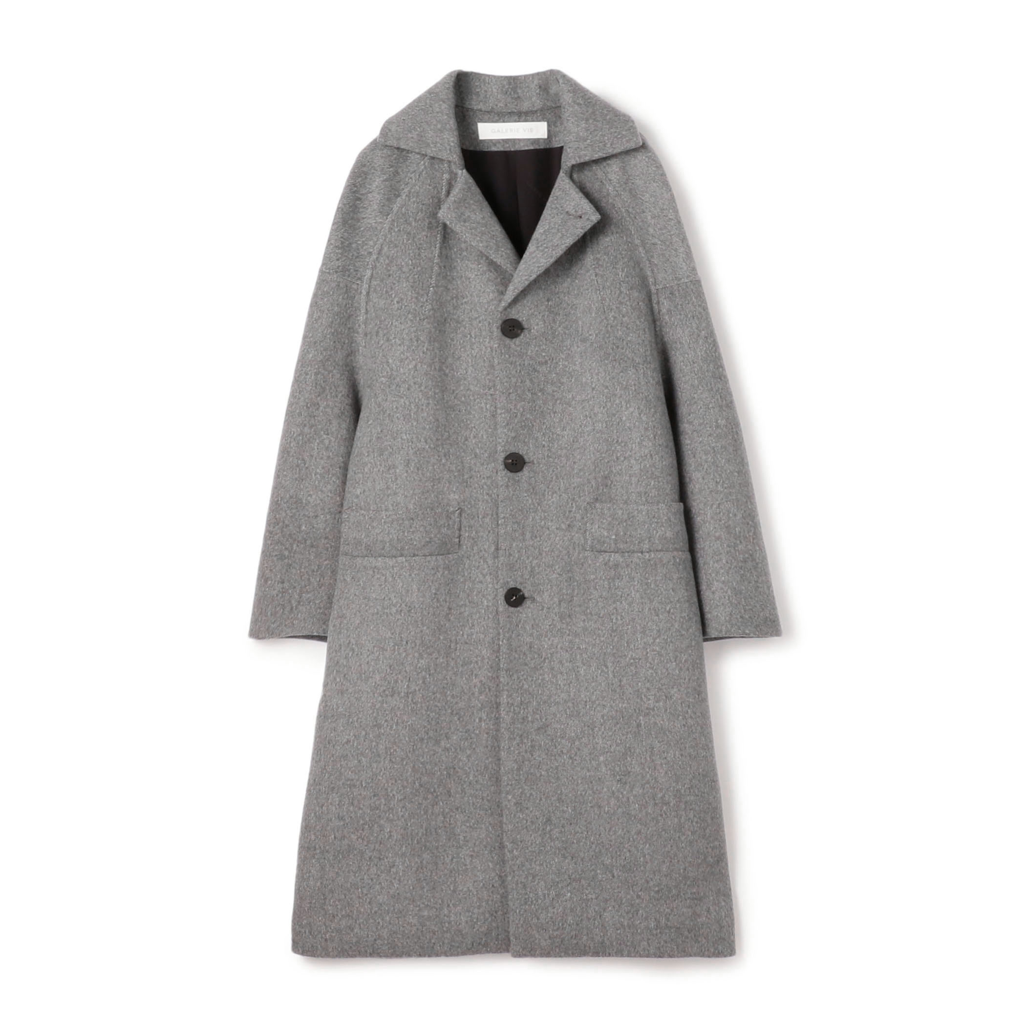 ウールダブルフェイス オーバルロングコート｜トゥモローランド 公式通販