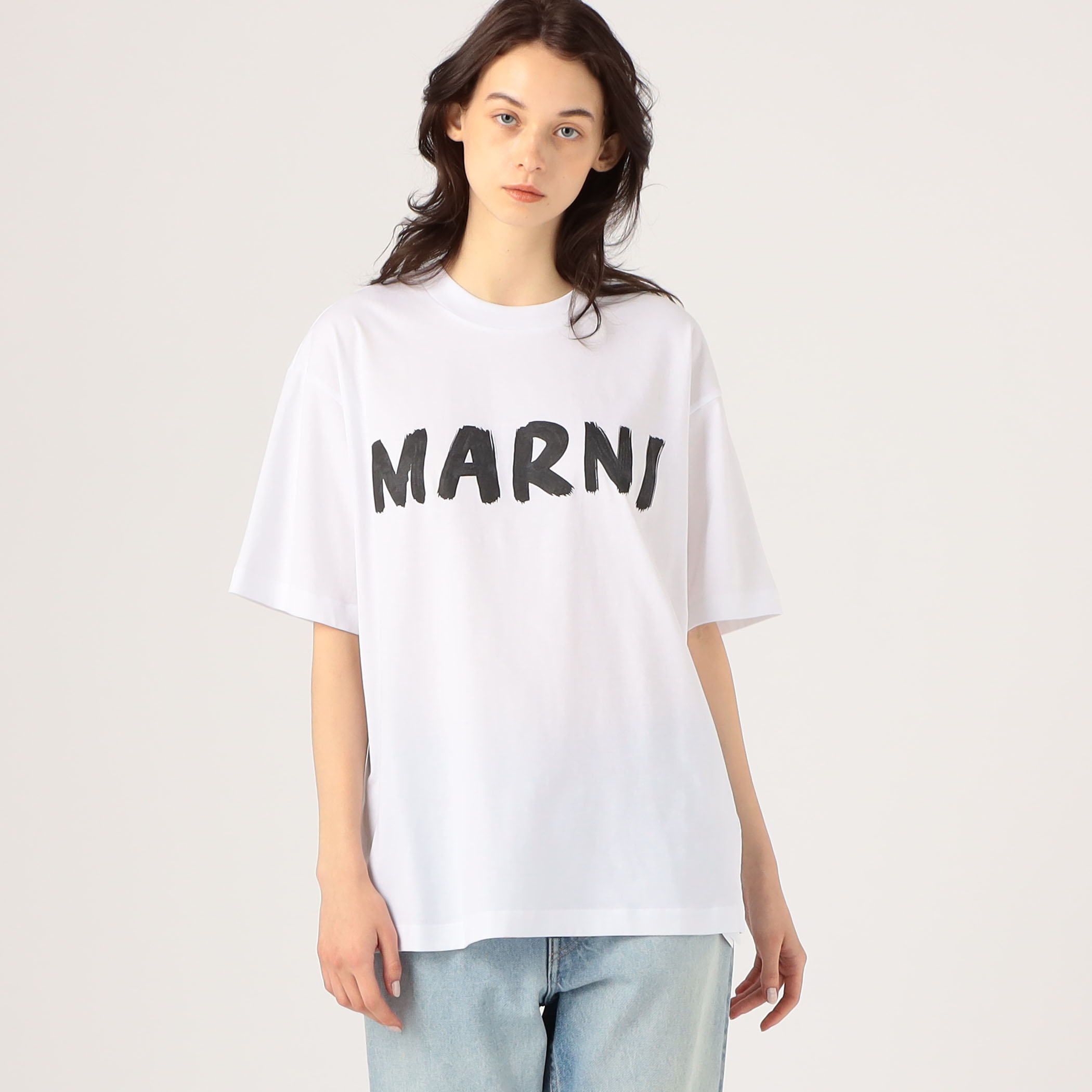 MARNI シンプルロゴ Tシャツ ホワイト Sサイズ