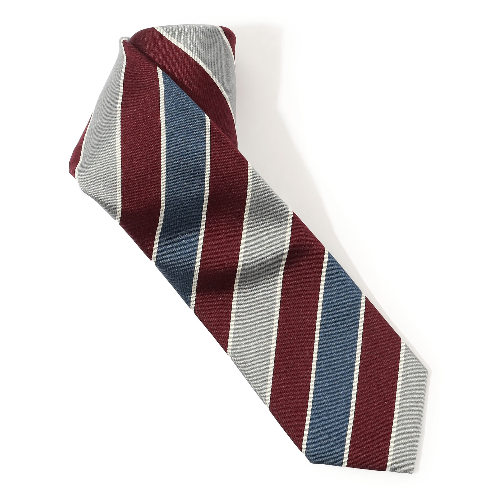 TOMORROWLAND シルク レジメンタルストライプ ネクタイ