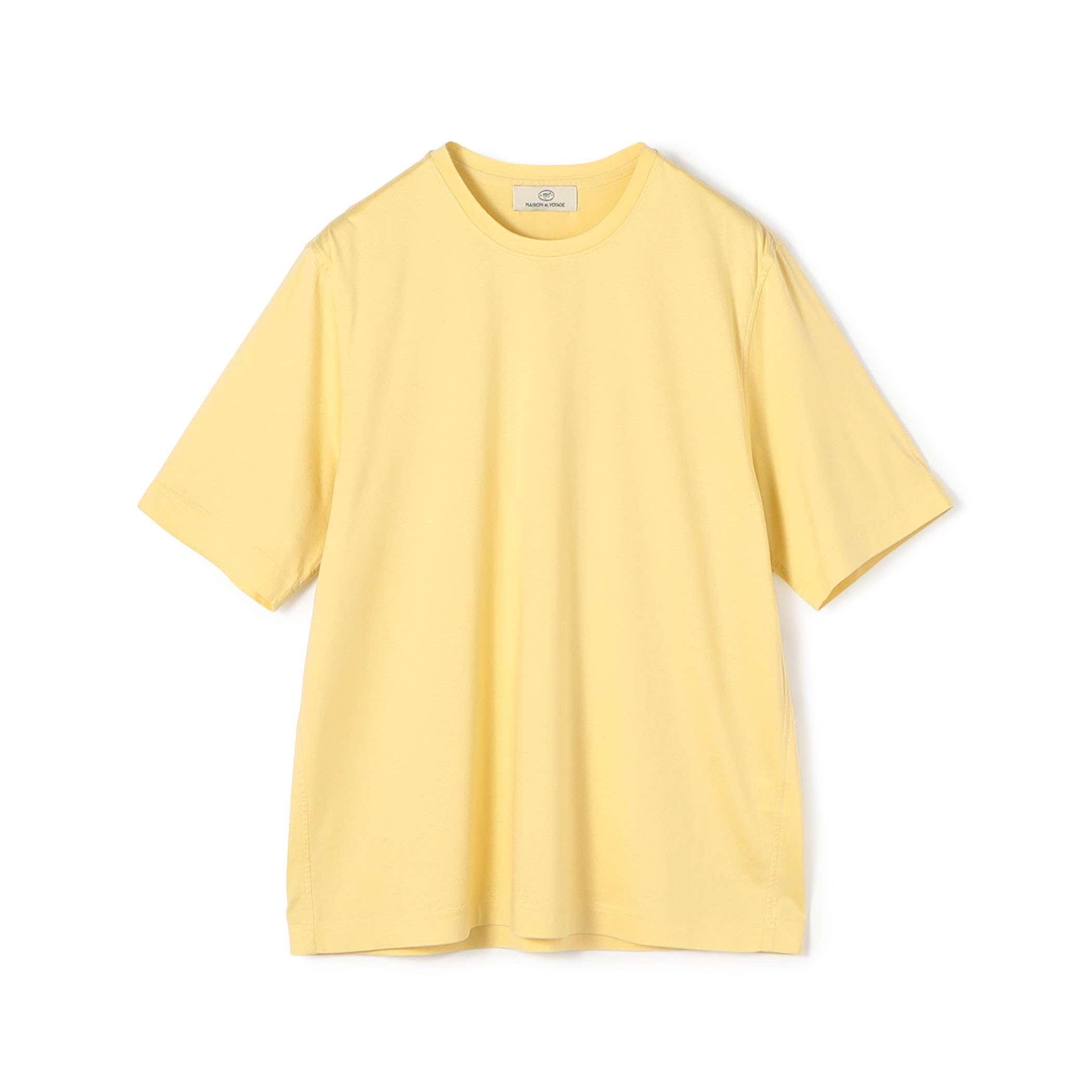 シルクコットンジャージー クルーネックTシャツ
