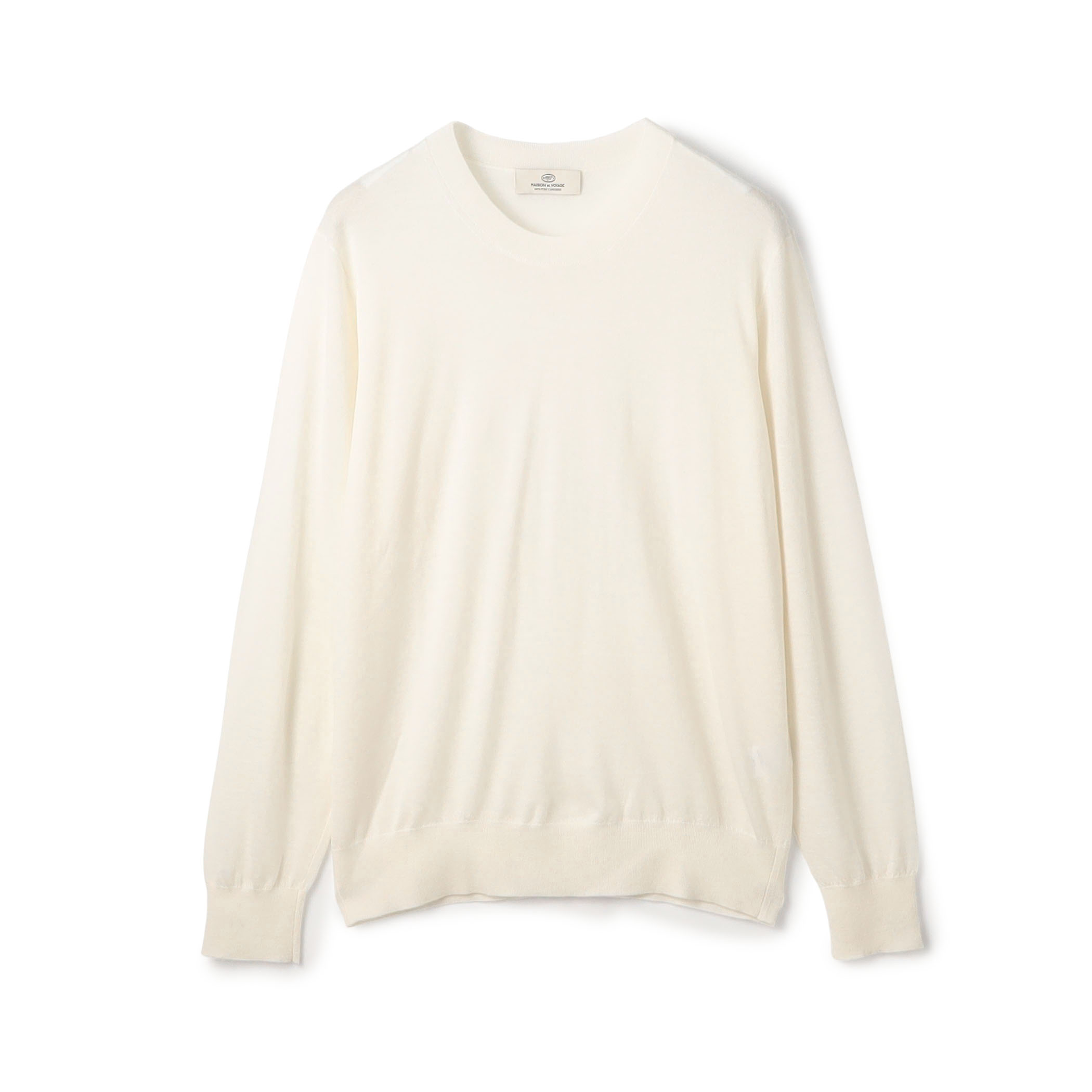 カシミヤ クルーネックプルオーバー Cariaggi