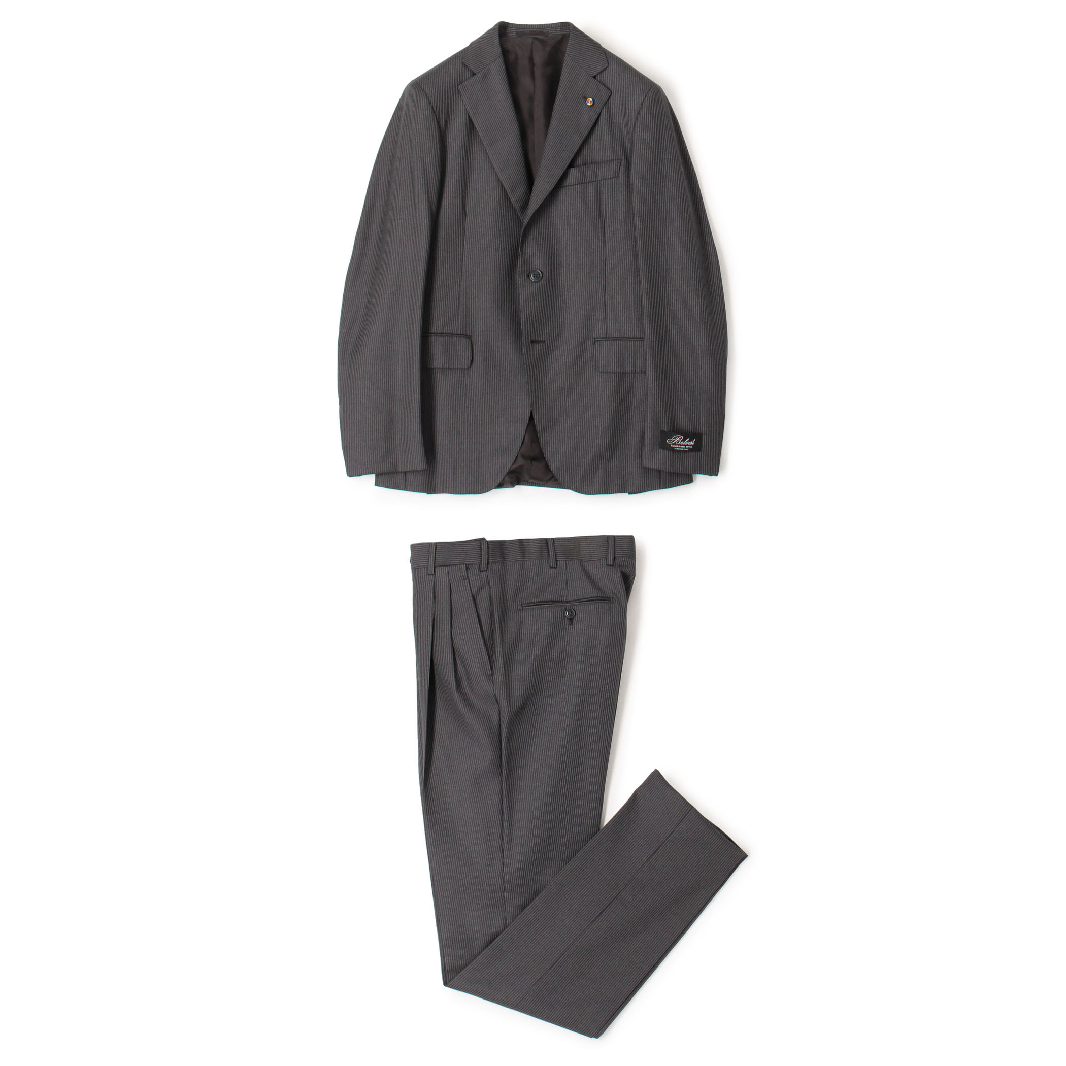 【別注】BELVEST ウール シングルブレステッド 2B スーツ