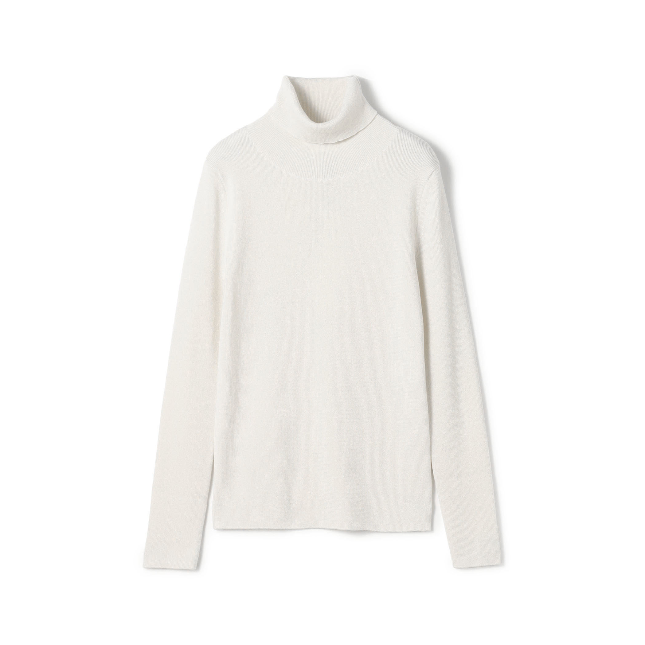 The CLASIK WASHABLE RIBBED タートルネック プルオーバーニット