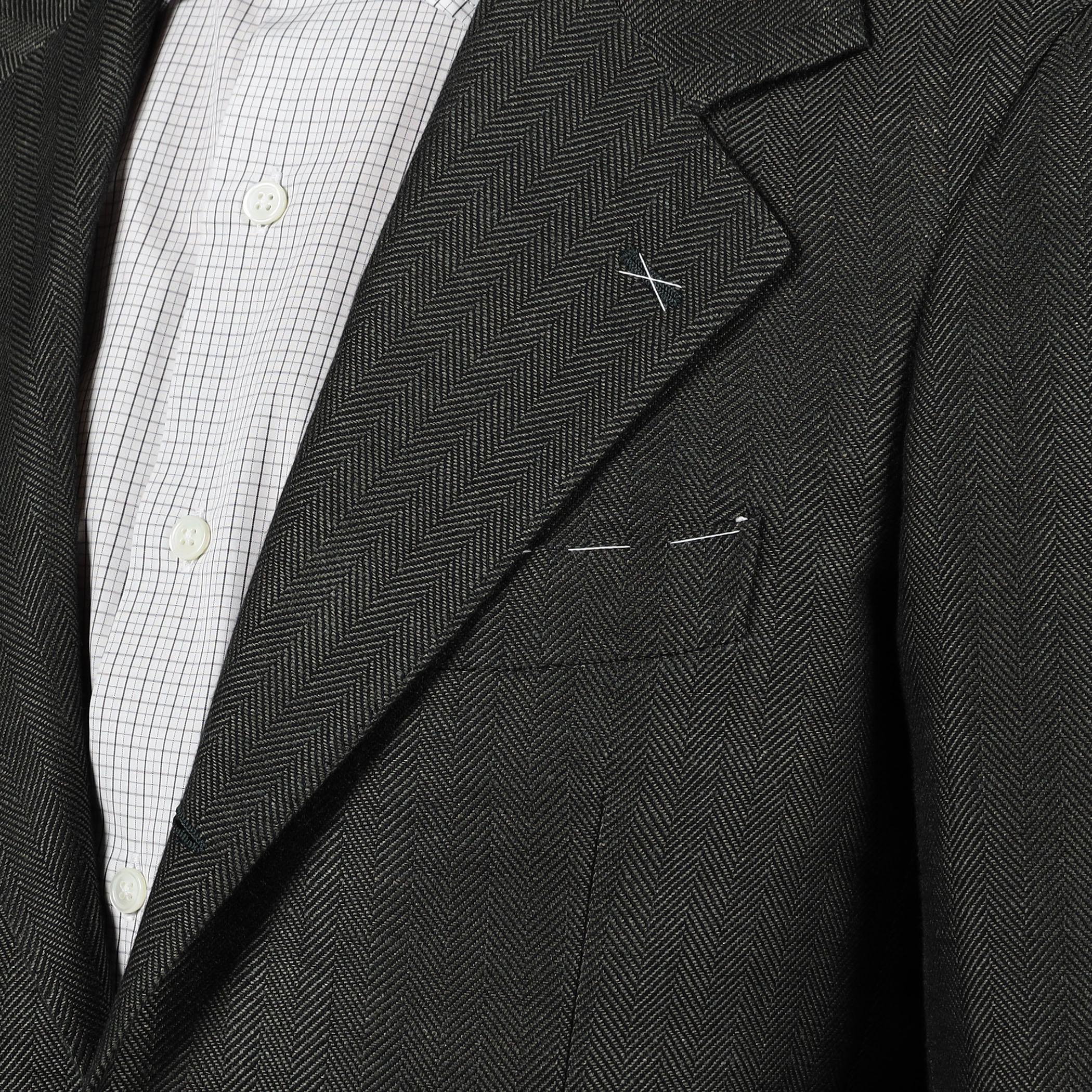 別注】De Petrillo リネンコットン シングルブレステッド3B