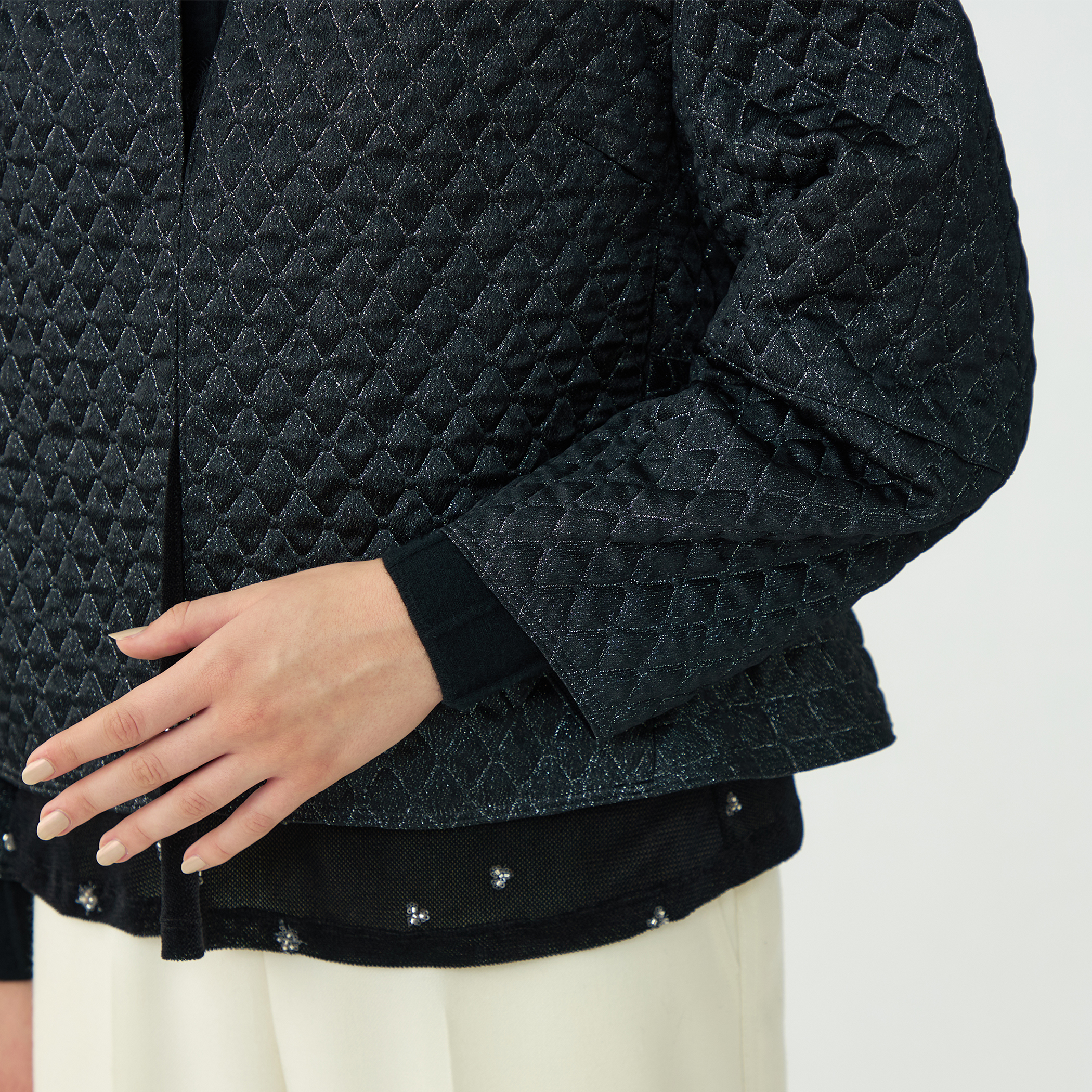 ラメマトラッセ バックペプラムジャケット｜トゥモローランド 公式通販