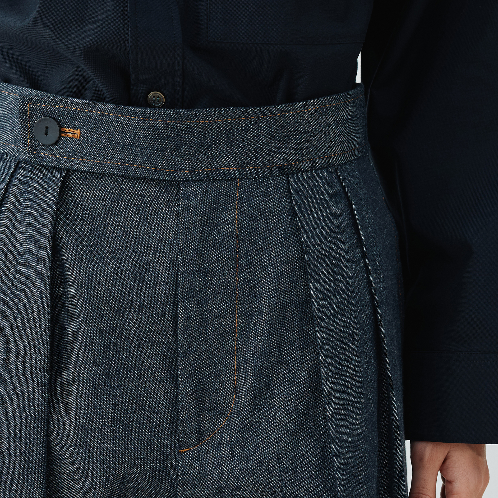 未使用 25SS ギャルリーヴィー ステイブルーデニム プルオーバーシャツ 未使用 25SS ギャルリーヴィー ステイブルーデニム プルオーバー