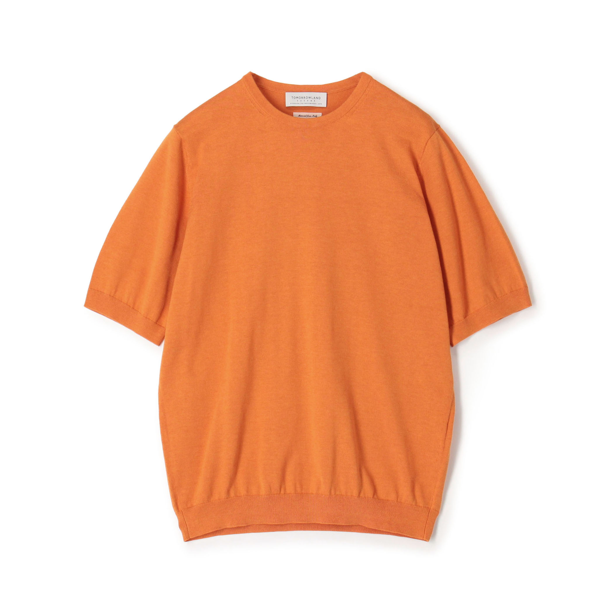 TOMORROWLAND tricot シルクコットン クルーネック半袖ニット SESIA