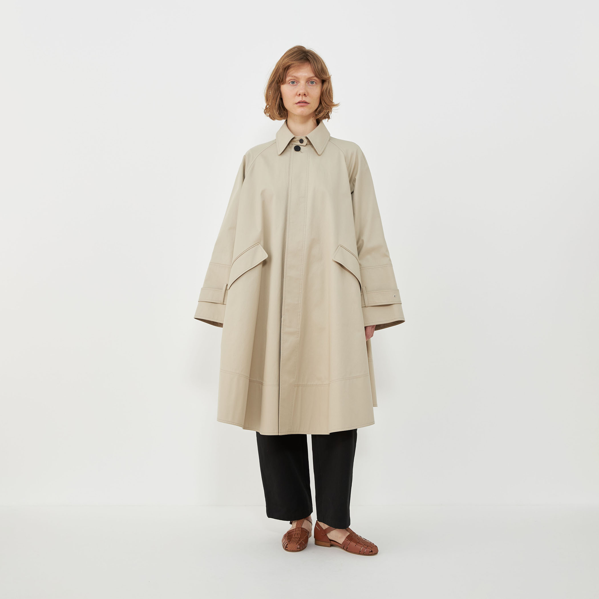 GALERIE VIEコットンリネンコート TOMORROWLAND｜チンツリネン トレンチコート | Rakuten Fashion
