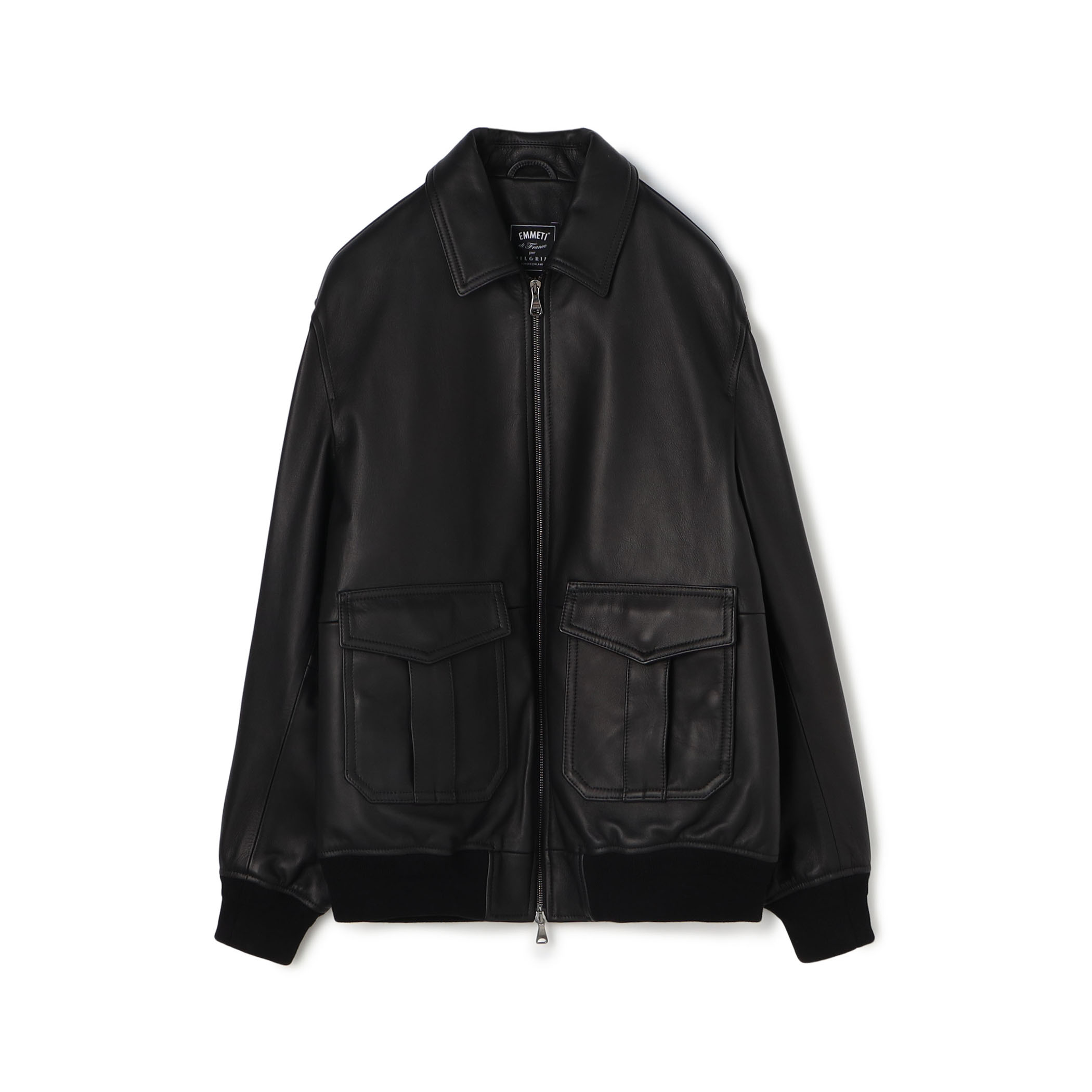【別注】EMMETI AKRON ラムレザー ブルゾン