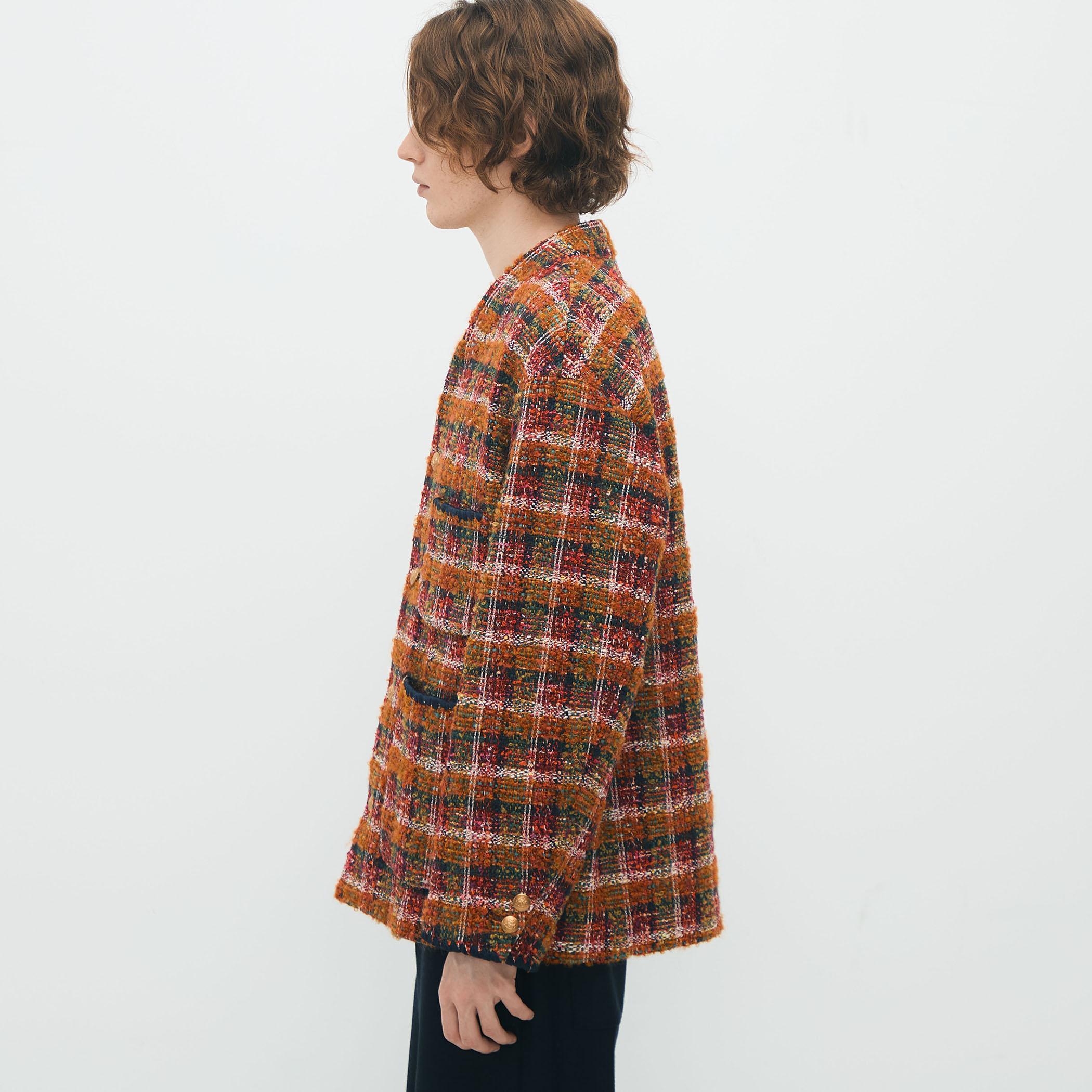 CABaN ループツイード ノーカラージャケット｜トゥモローランド 公式通販