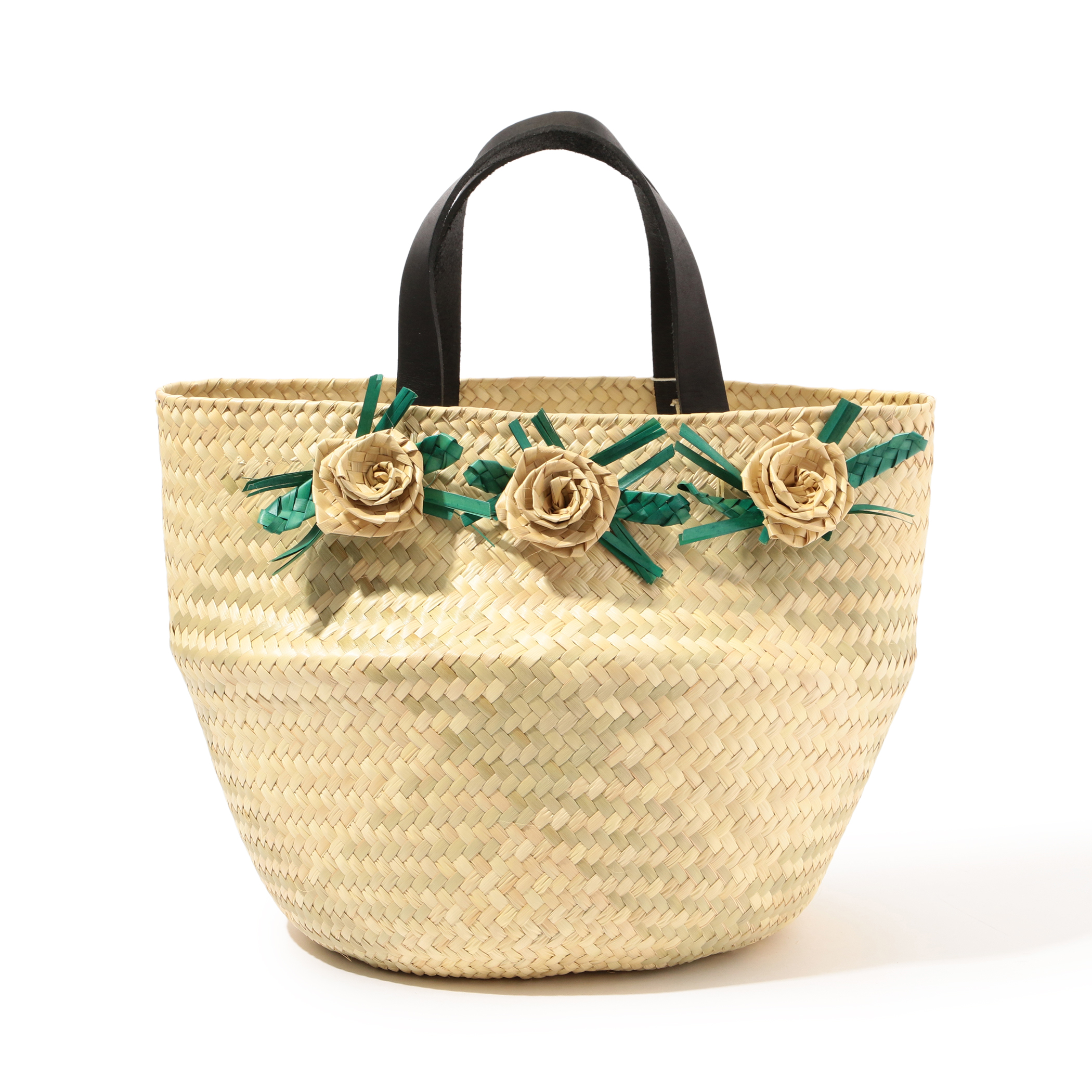 charrita Cesta con flower バスケットバッグ