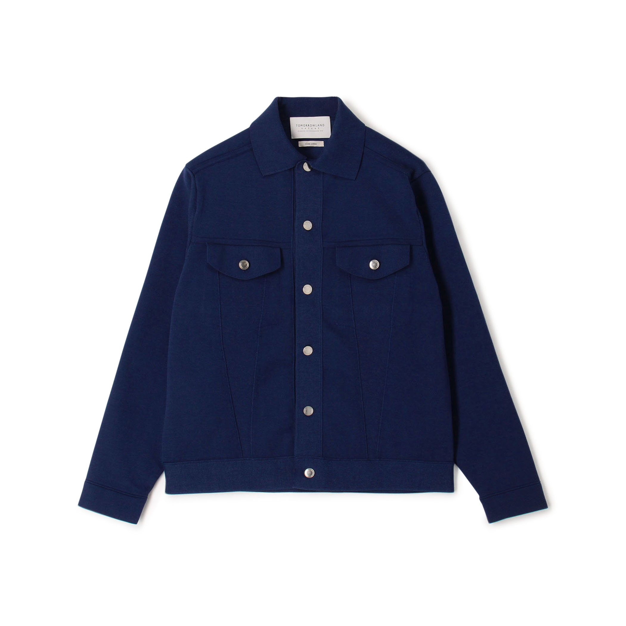 ■TOMORROWLAND tricot ポリエステルコットン ニットGジャン