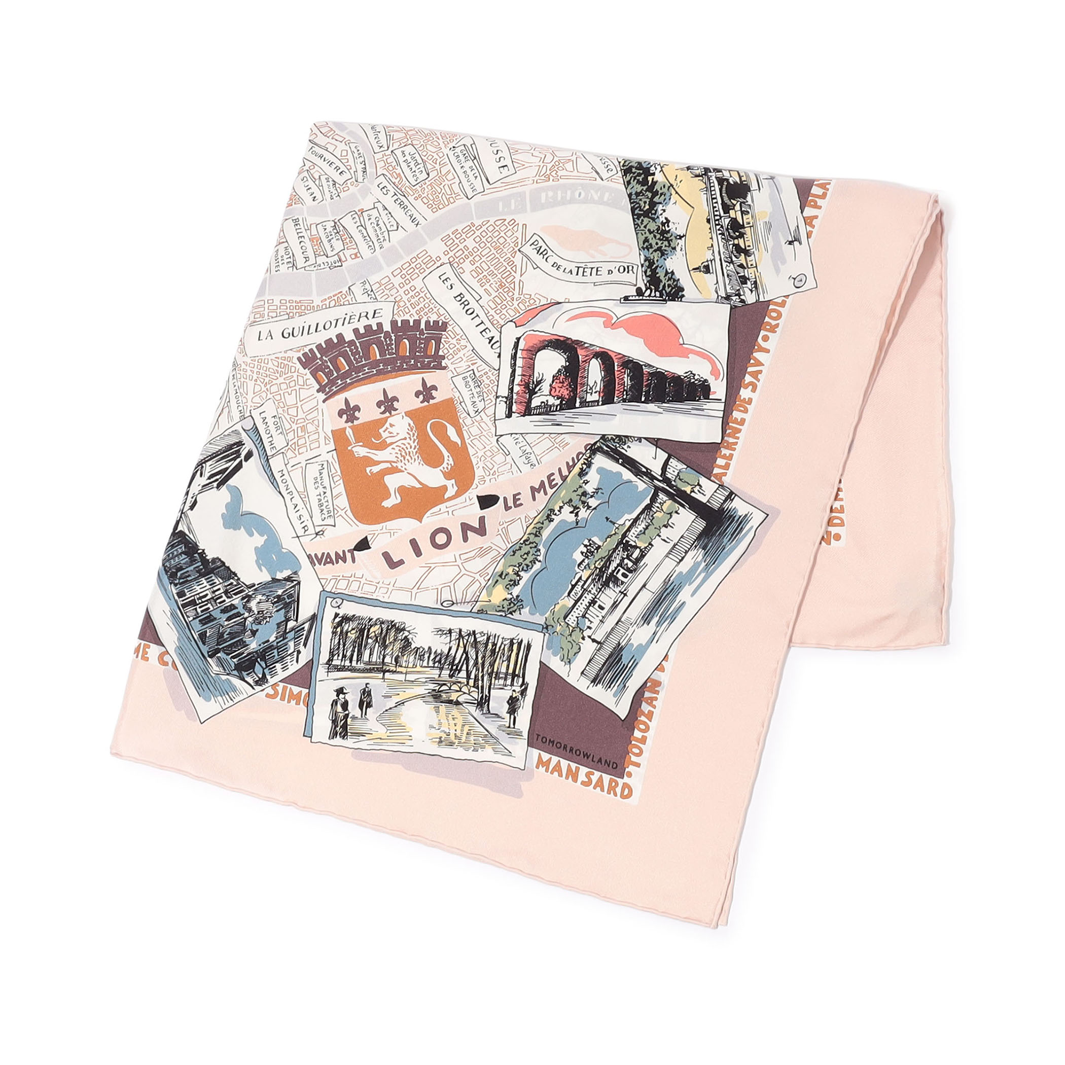 ATELIER TOMORROW CITY MAP シルクスカーフ