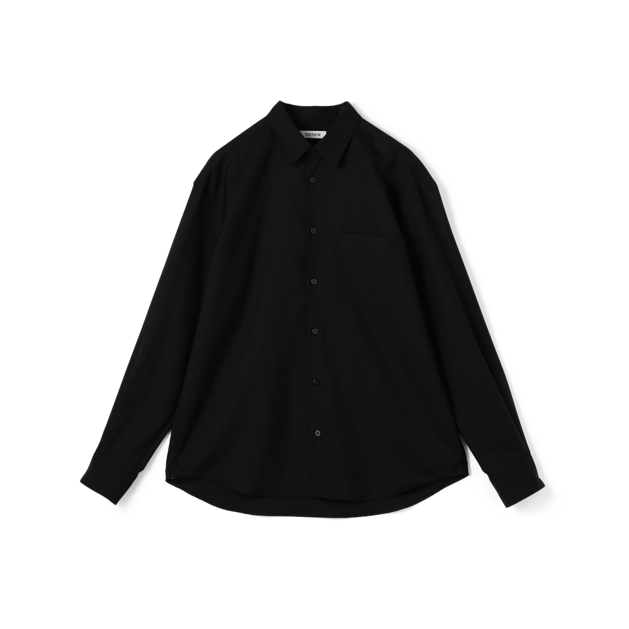 Super120's ウォッシャブルウール リラックスシャツ