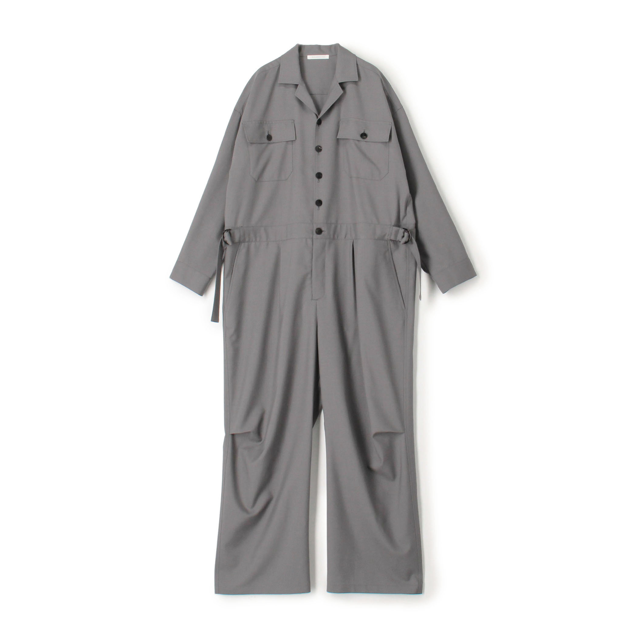 ウォッシャブルトロピカル ベルテッドジャンプスーツ