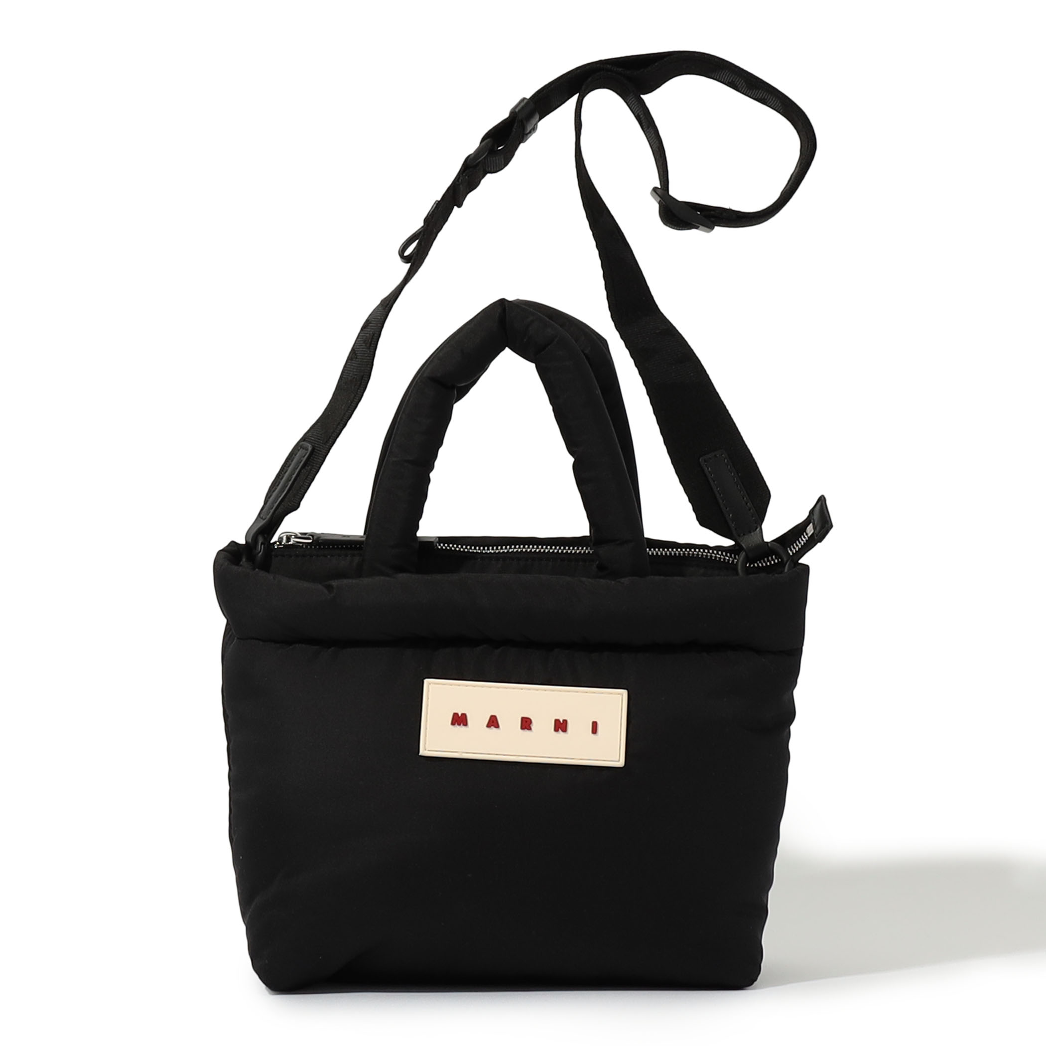 MARNI TOTE ブラック Puff E/W トートバッグ