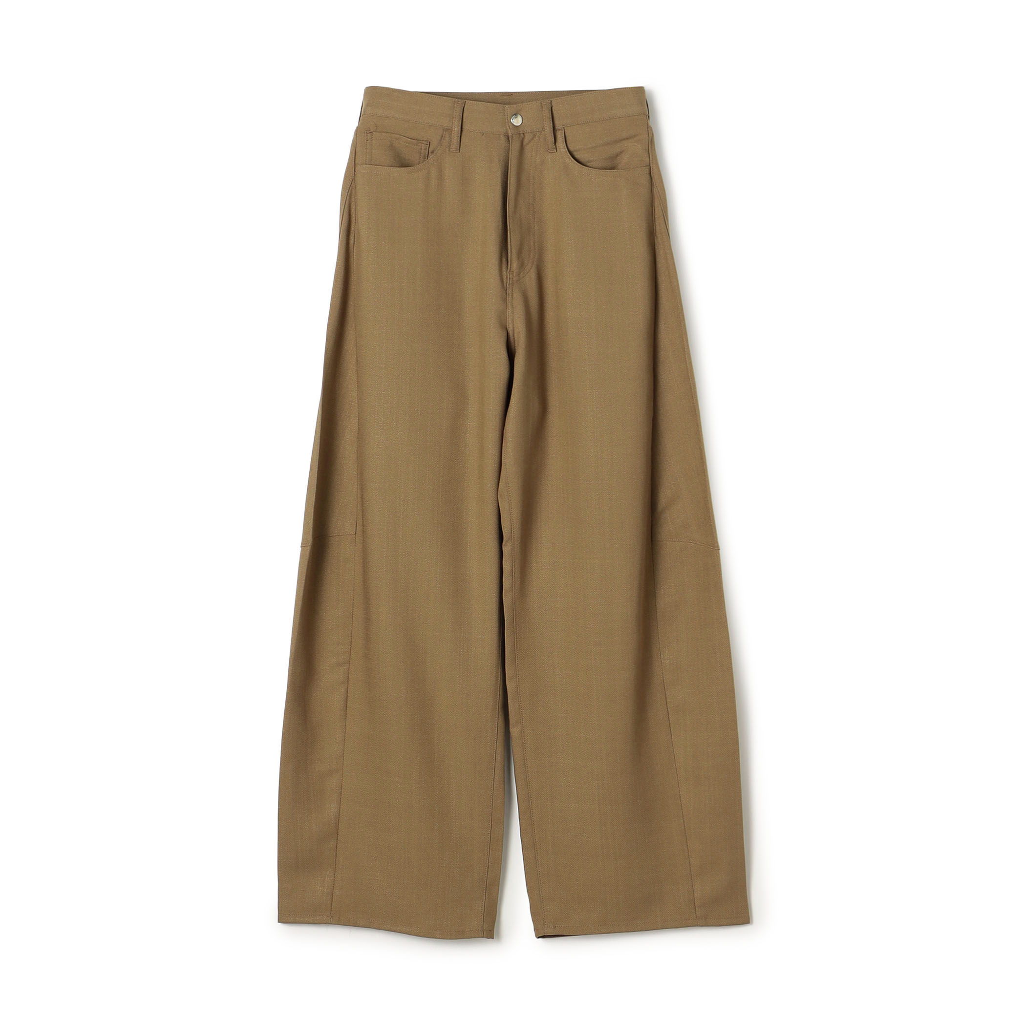 HYKE OXFORD BARREL-LEG JEANS バレルレッグパンツ