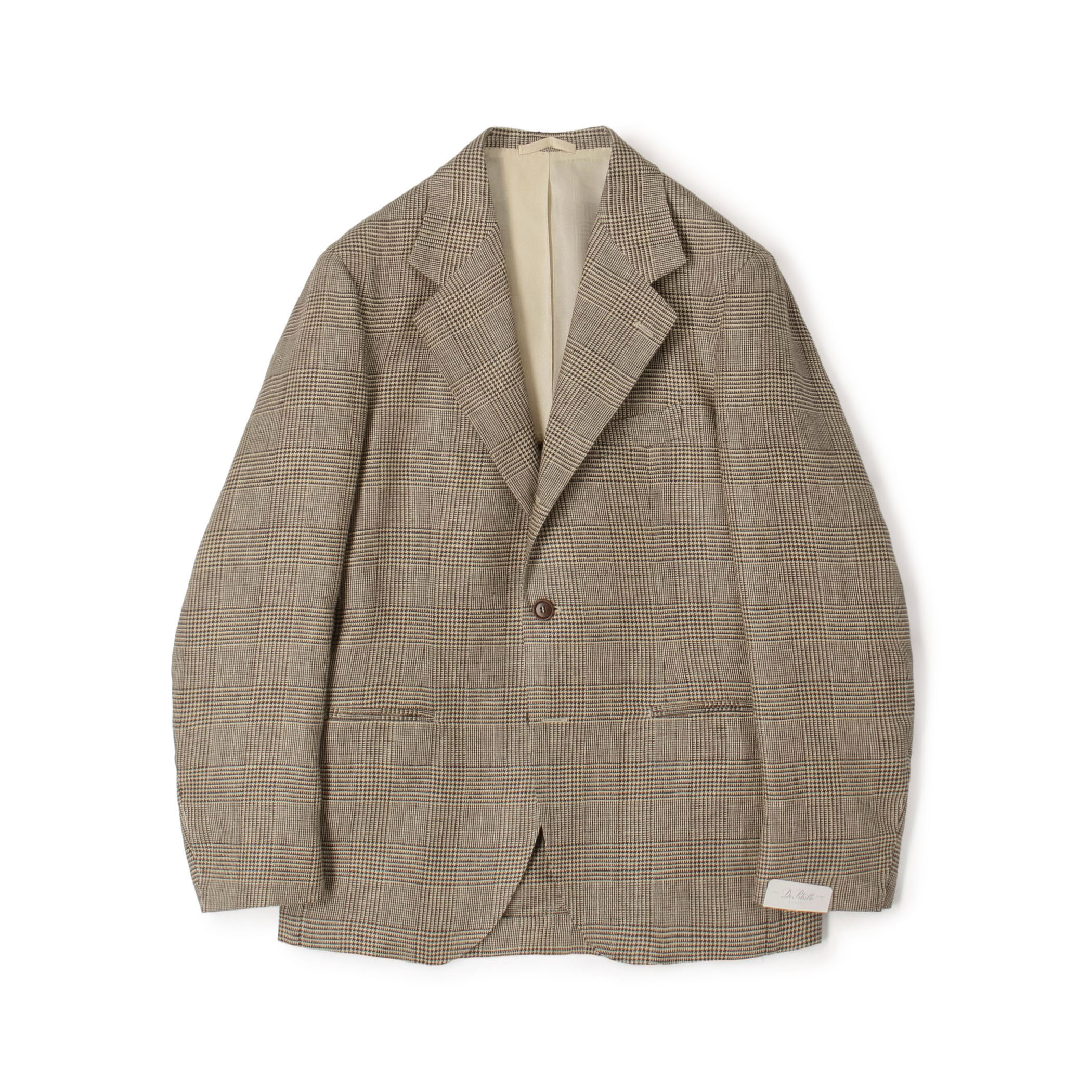 【別注】De Petrillo CUMA リネン シングルブレステッド3Bジャケット