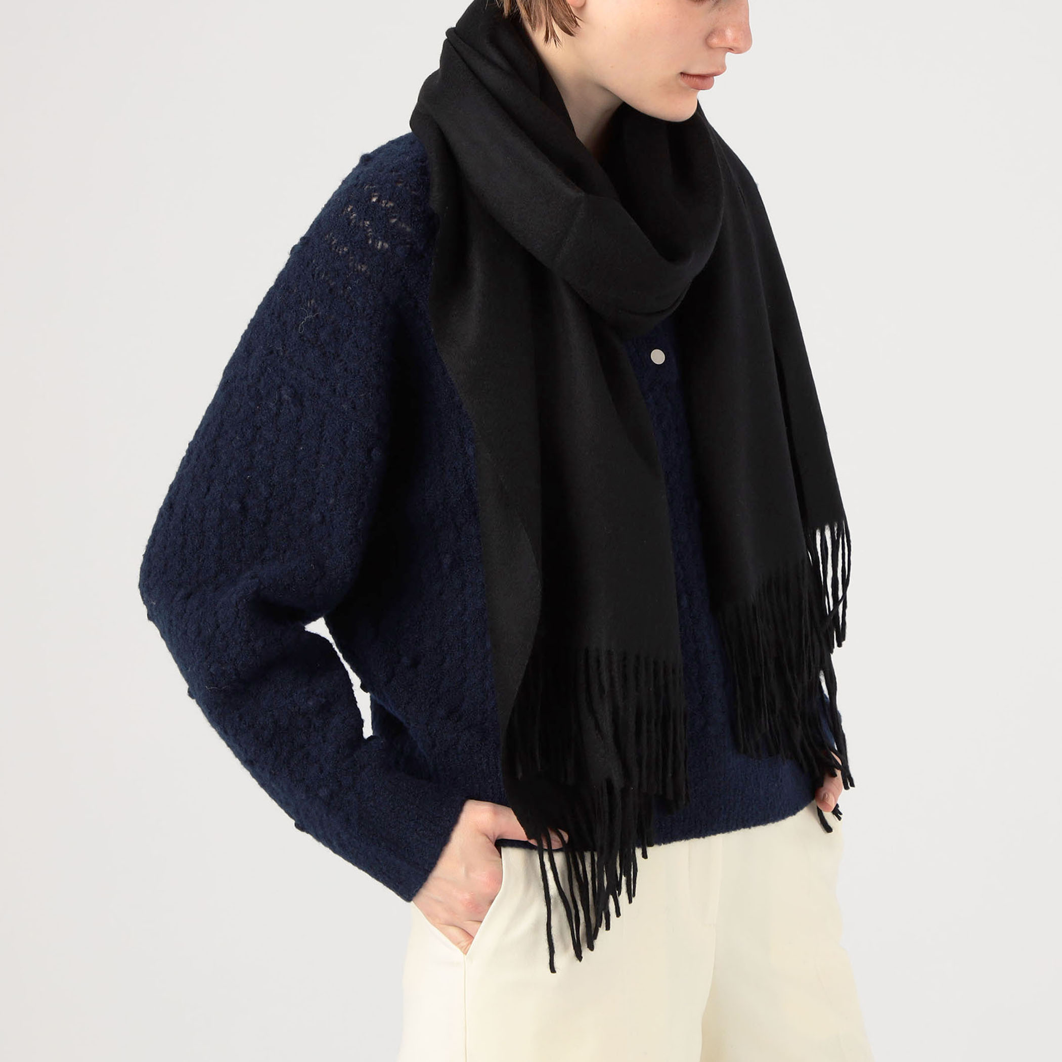 Dulcamara ドゥルカマラ カシミヤ ミックス ウール ストール ギフトラッピング＆送料無料】カシミヤ混ウールストール [カシミヤ