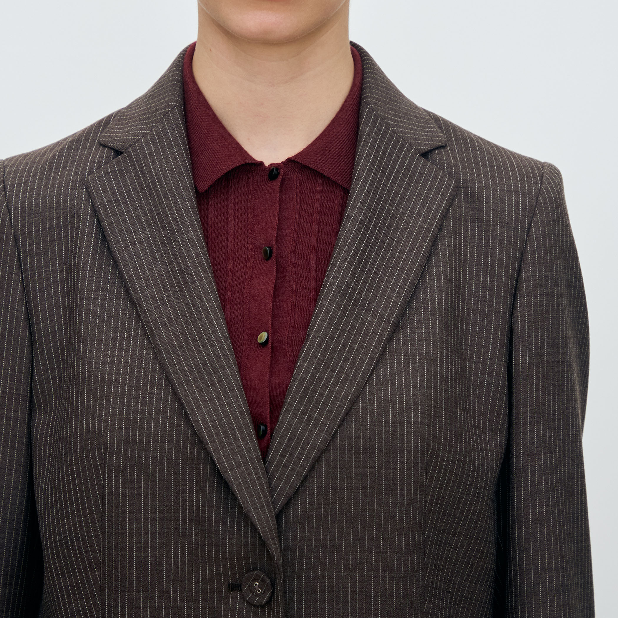 DAKS London ストライプ ウール ２B テーラードジャケット N790 □□ COMME des GARCONS コムデギャルソン ピンストライプ柄