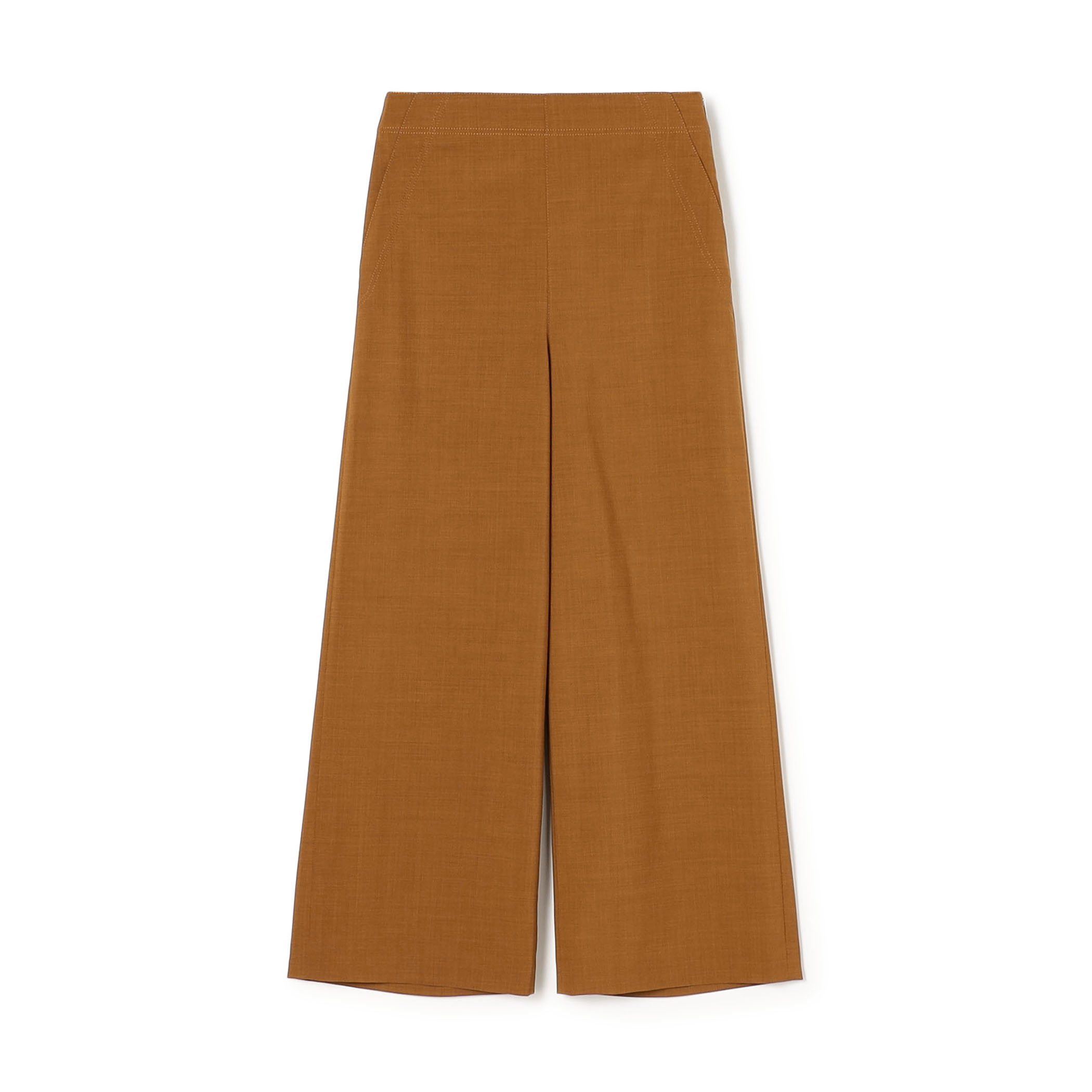 ポリエステルウールストレッチ フレアパンツ