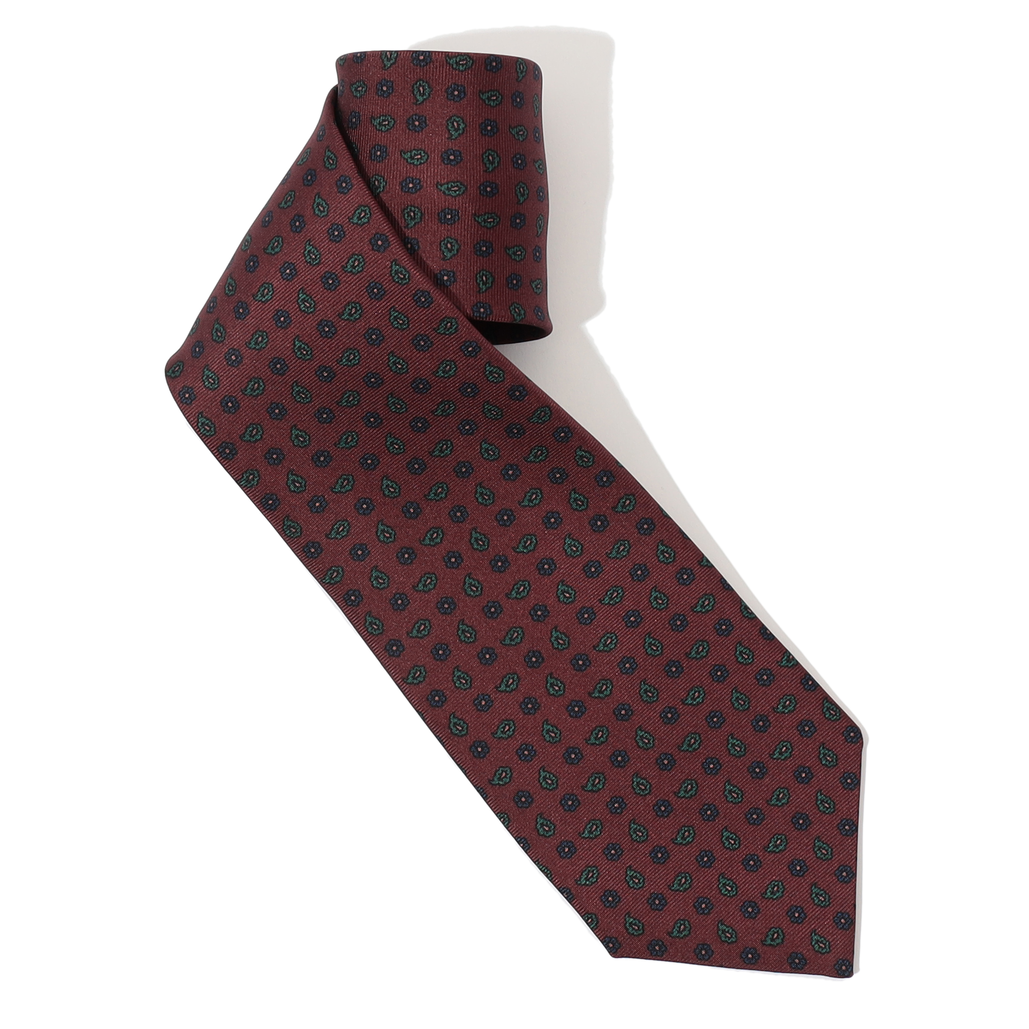 ERRICO FORMICOLA シルクプリント 小紋柄ネクタイ