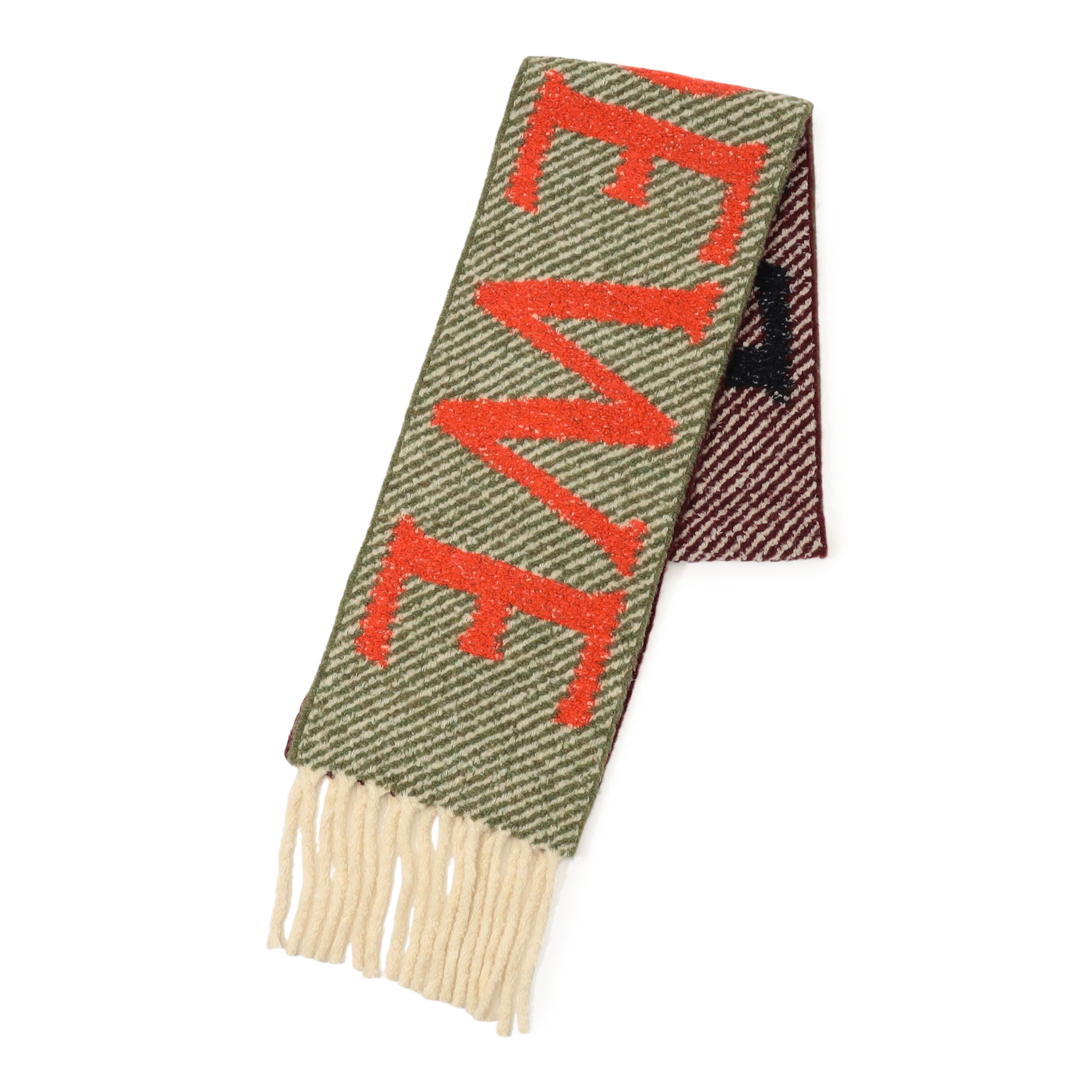 LOEWE アルパカウール ロゴスカーフ