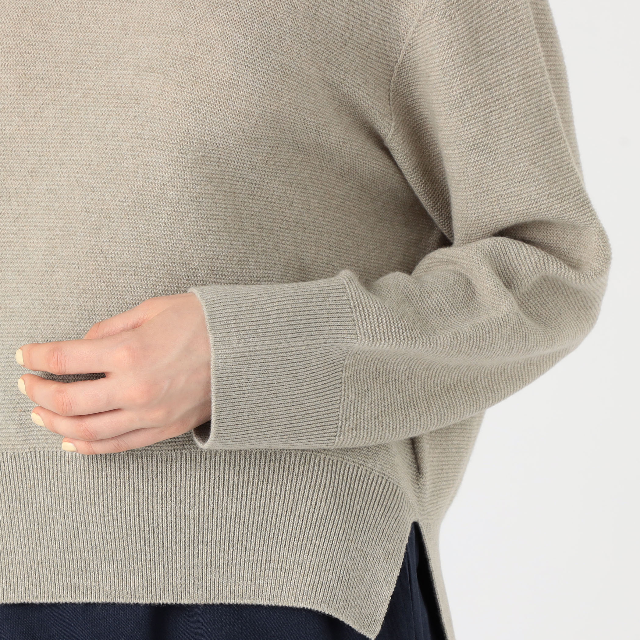 カシミヤコットン クルーネックプルオーバー｜トゥモローランド 公式通販