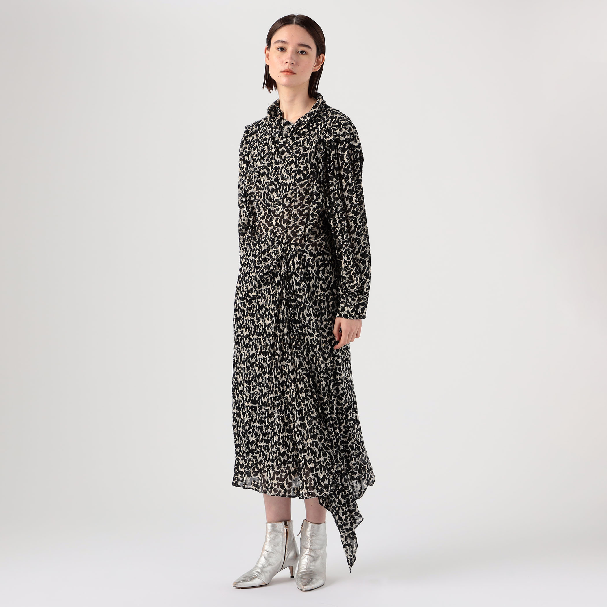 【関税込み】Isabel Marant オレンジ Justine マキシワンピース ISABEL MARANT Justine マキシドレス | オレンジ | FARFETCH JP