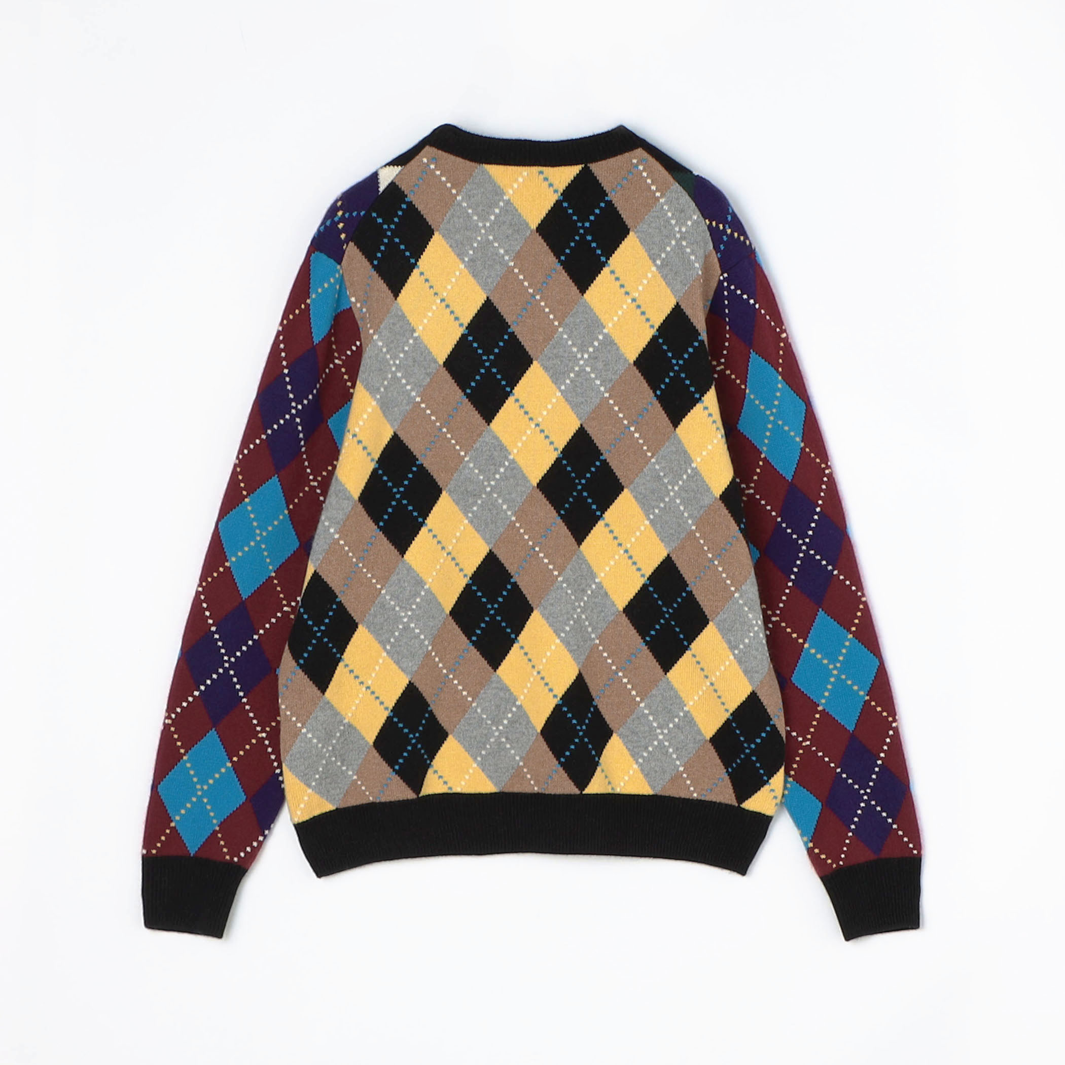 カシミヤ アーガイル クルーネックプルオーバー｜トゥモローランド