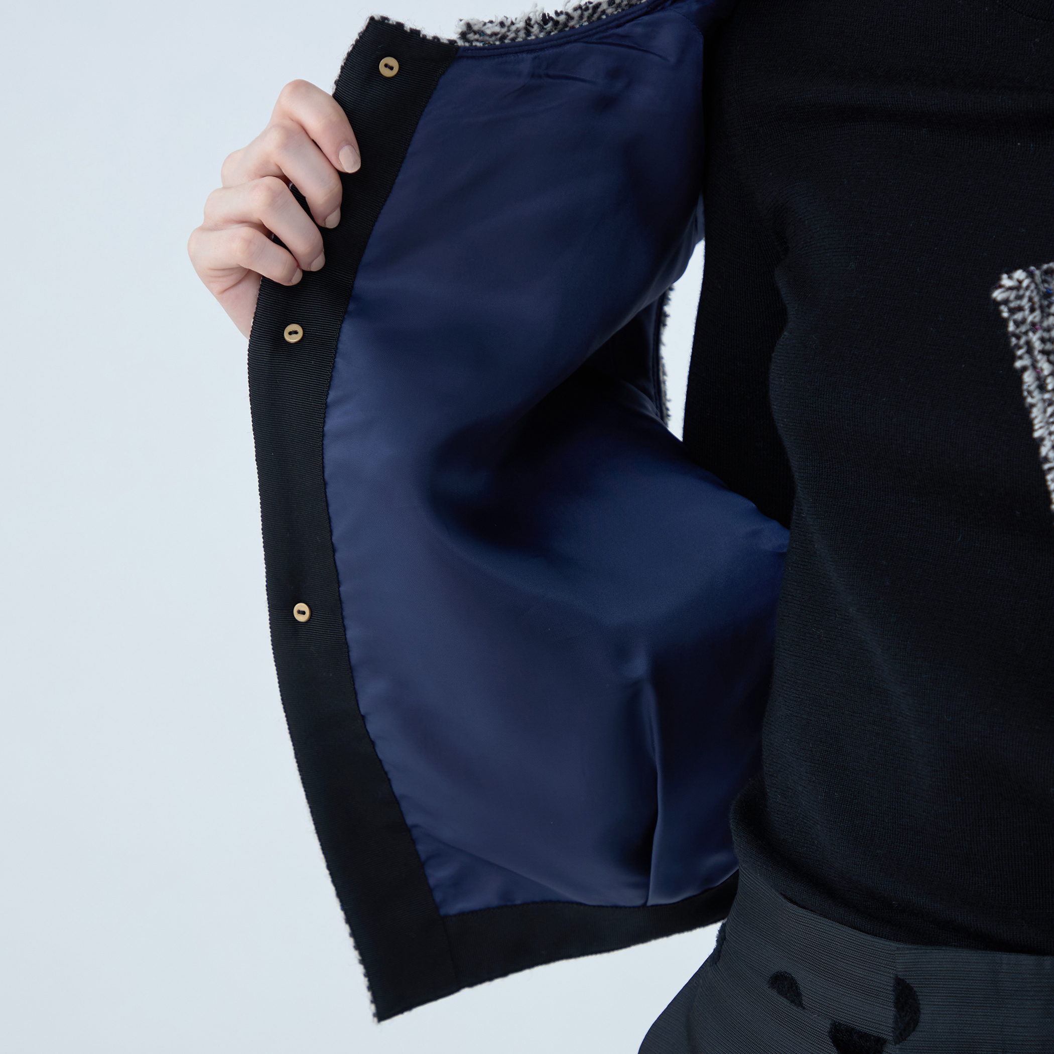 スパンコールヘリンボーン フロンタブルジレ｜トゥモローランド 公式通販