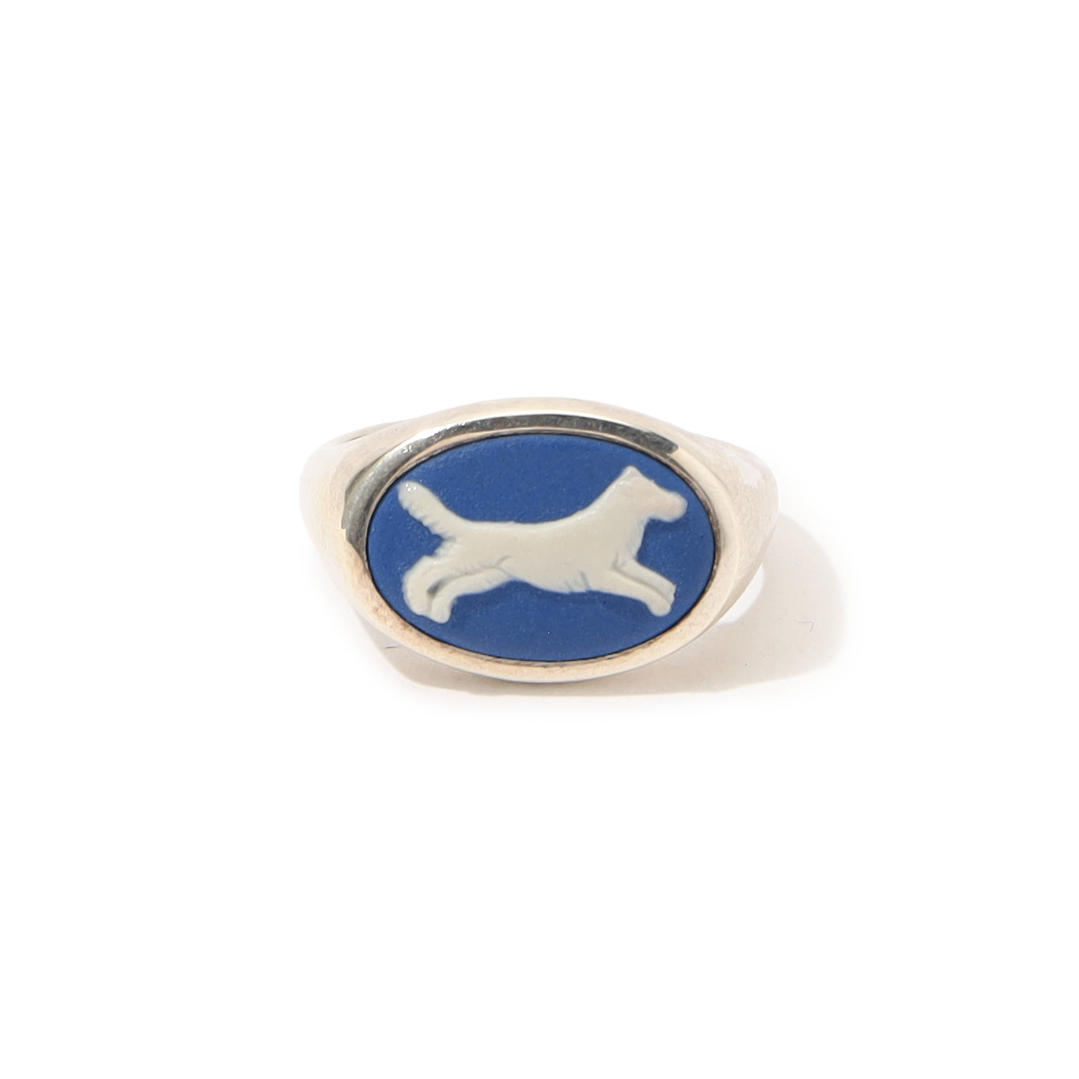 FERIAN oval ring PortlandBlue WhiteLeapin