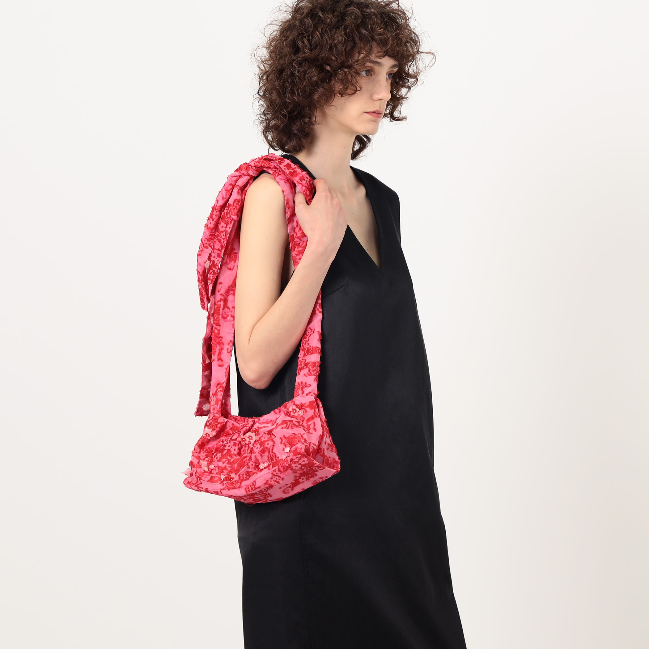 CECILIE BAHNSEN BEADS BAG2 フラワービーズ リボンバッグ